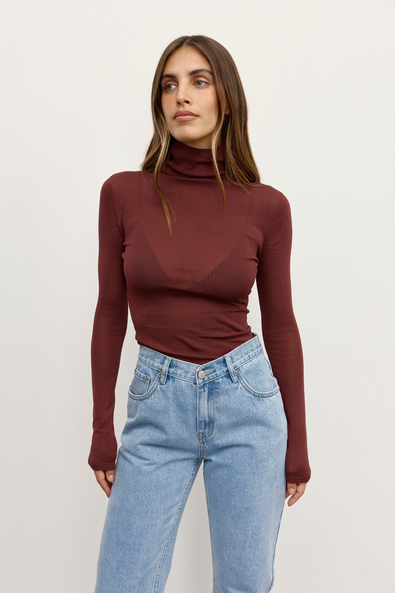 AIRLIE TOP - BURGUNDY - Image 3