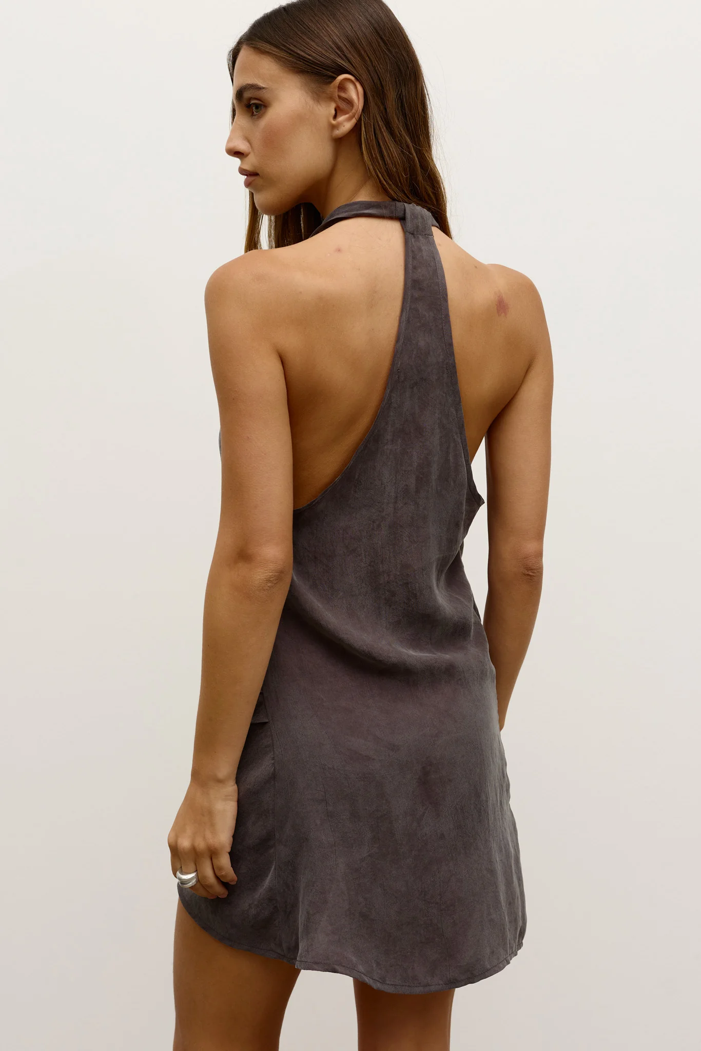ALEXANDRA DRESS - CHARCOAL - Image 4