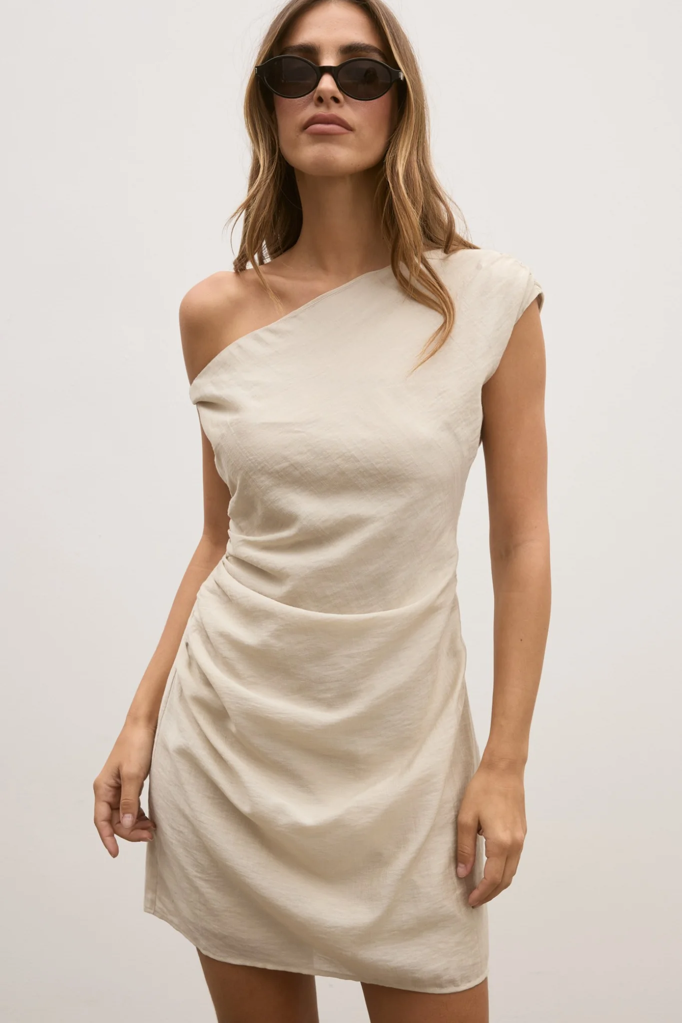 AMAYA MINI DRESS - SAND - Image 2