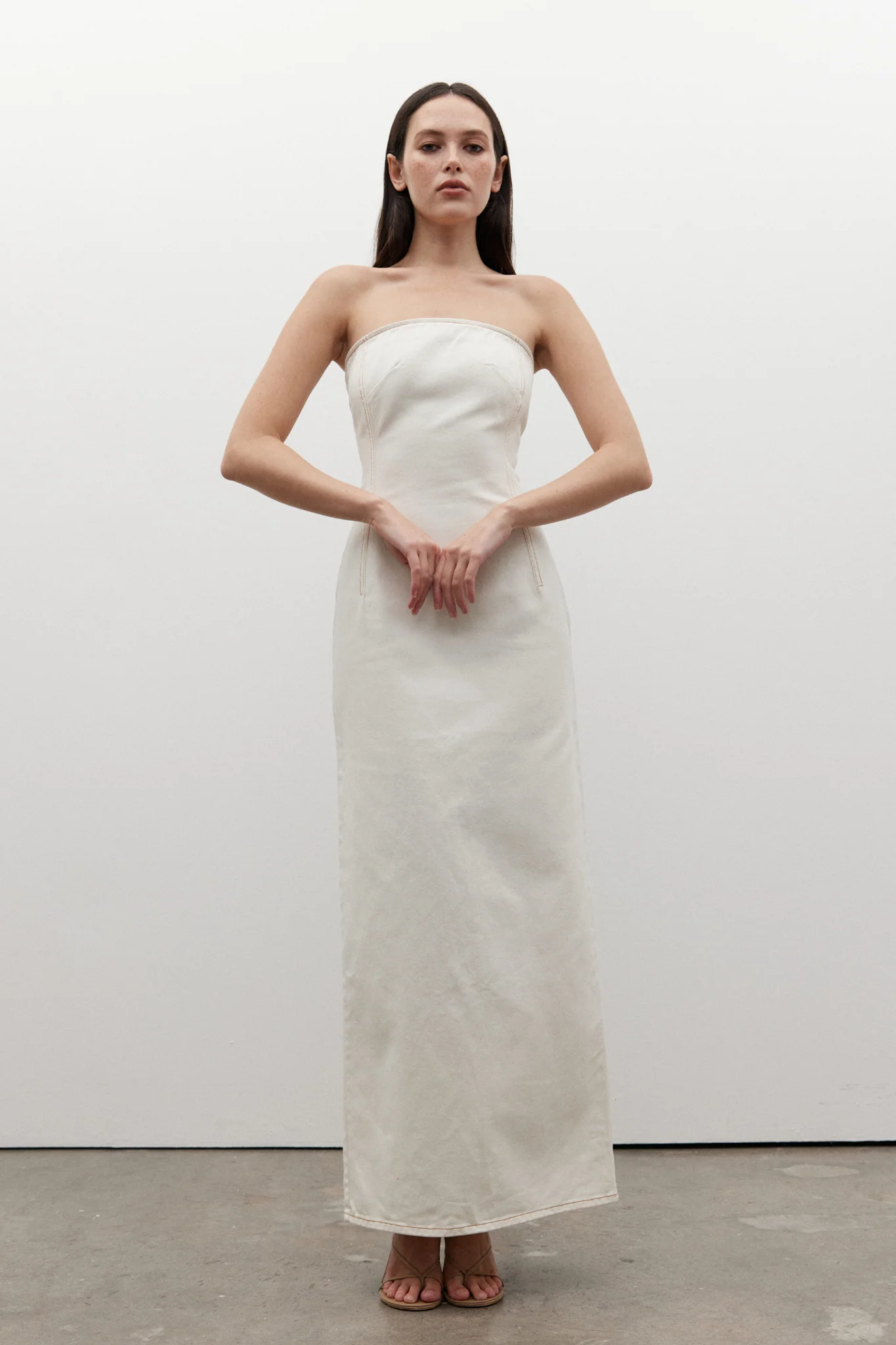 AMIRI DENIM DRESS- ANGORA