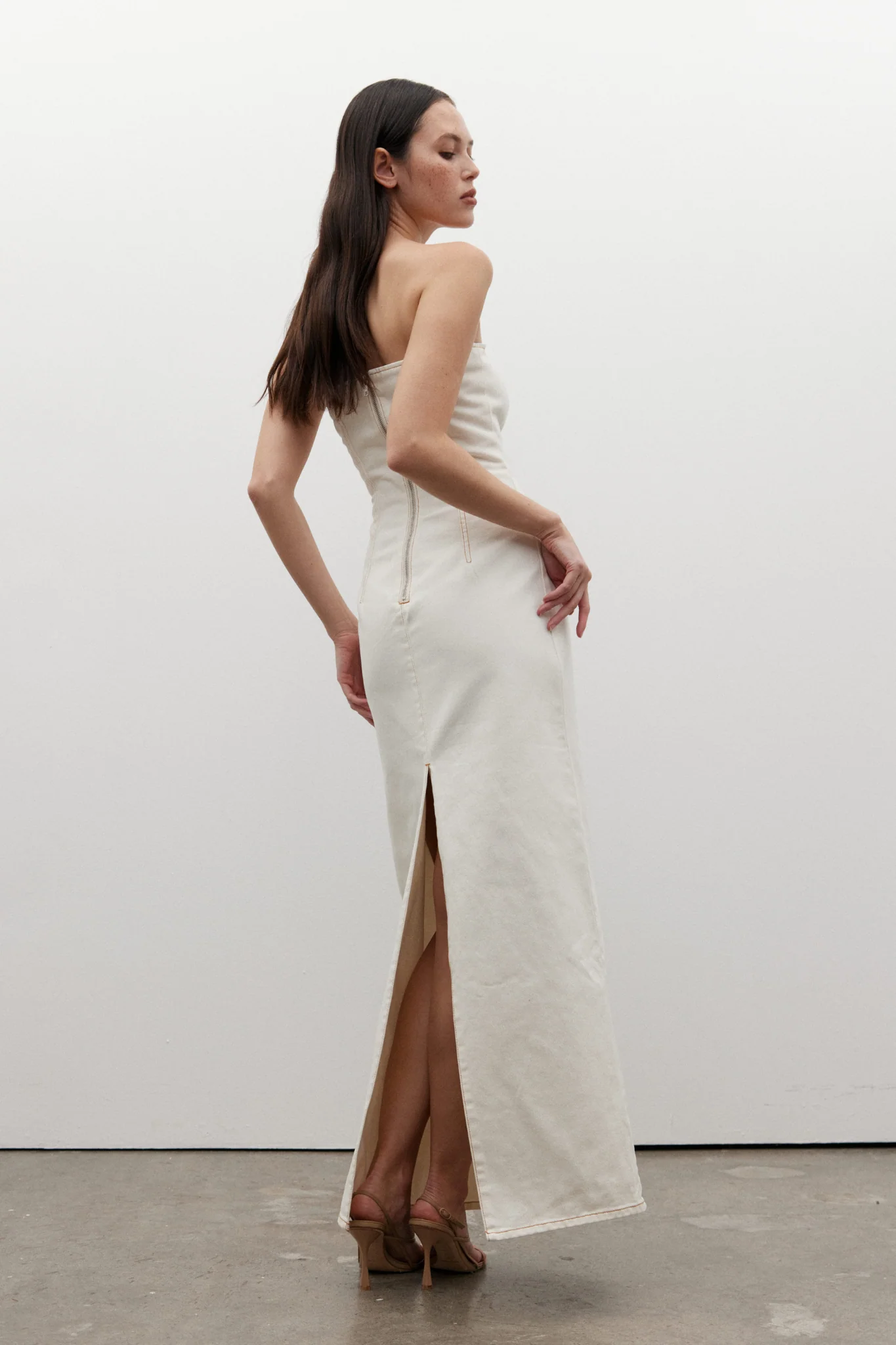 AMIRI DENIM DRESS- ANGORA - Image 3