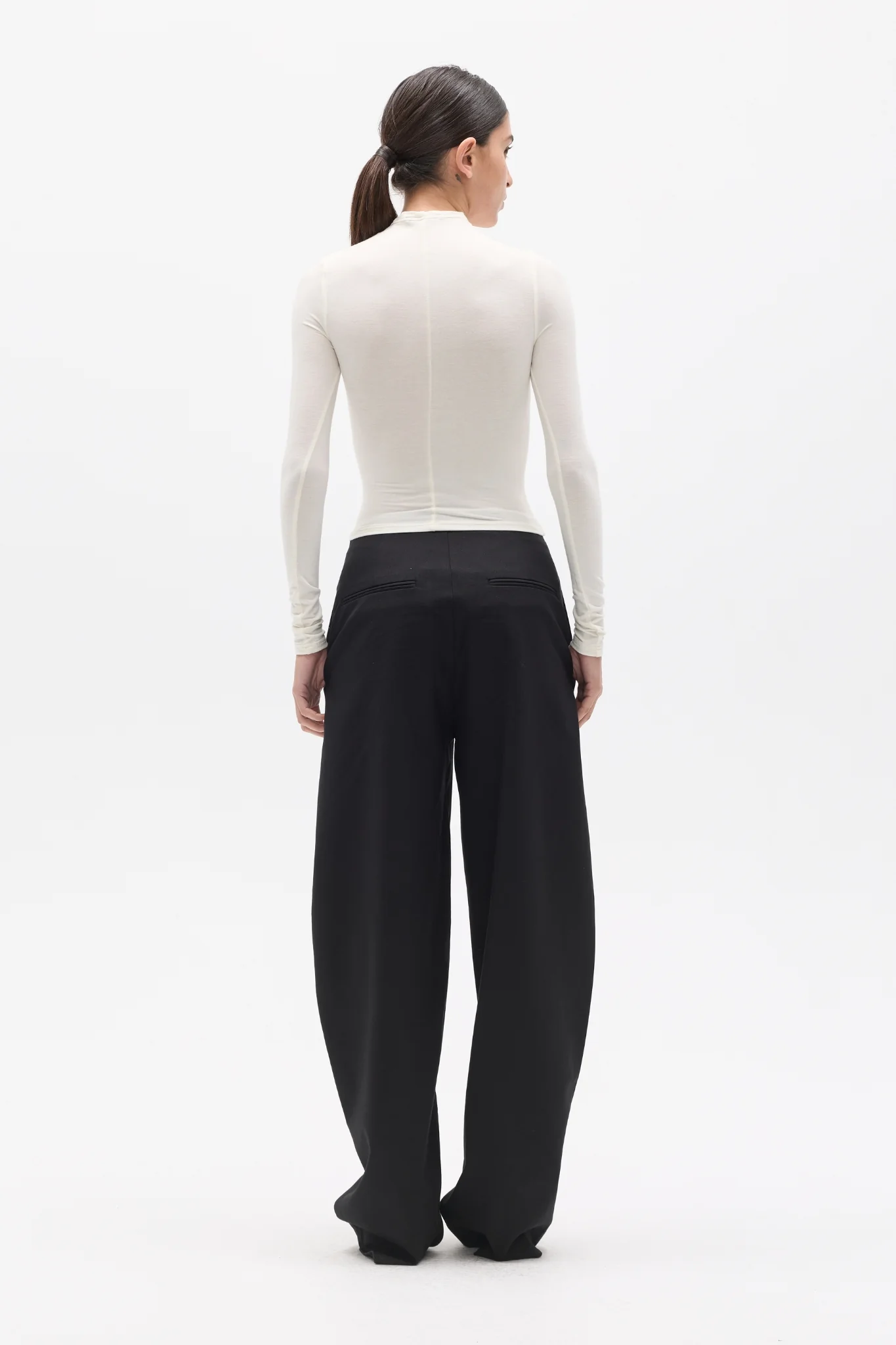 AMRITA LONG SLEEVE TOP - IVORY - Image 4