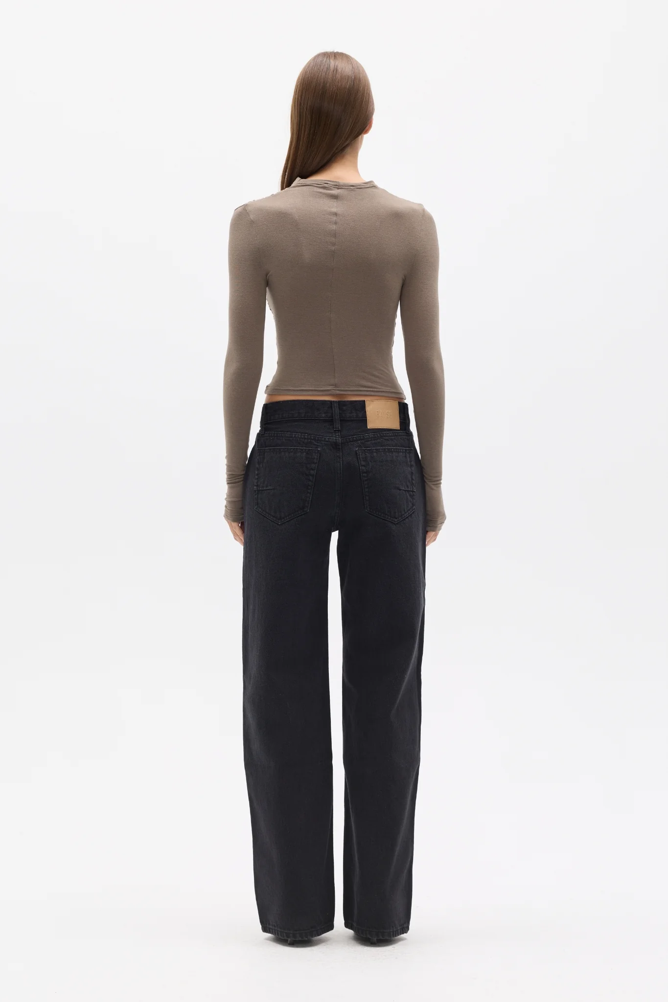 AMRITA LONG SLEEVE TOP - MINK - Image 4