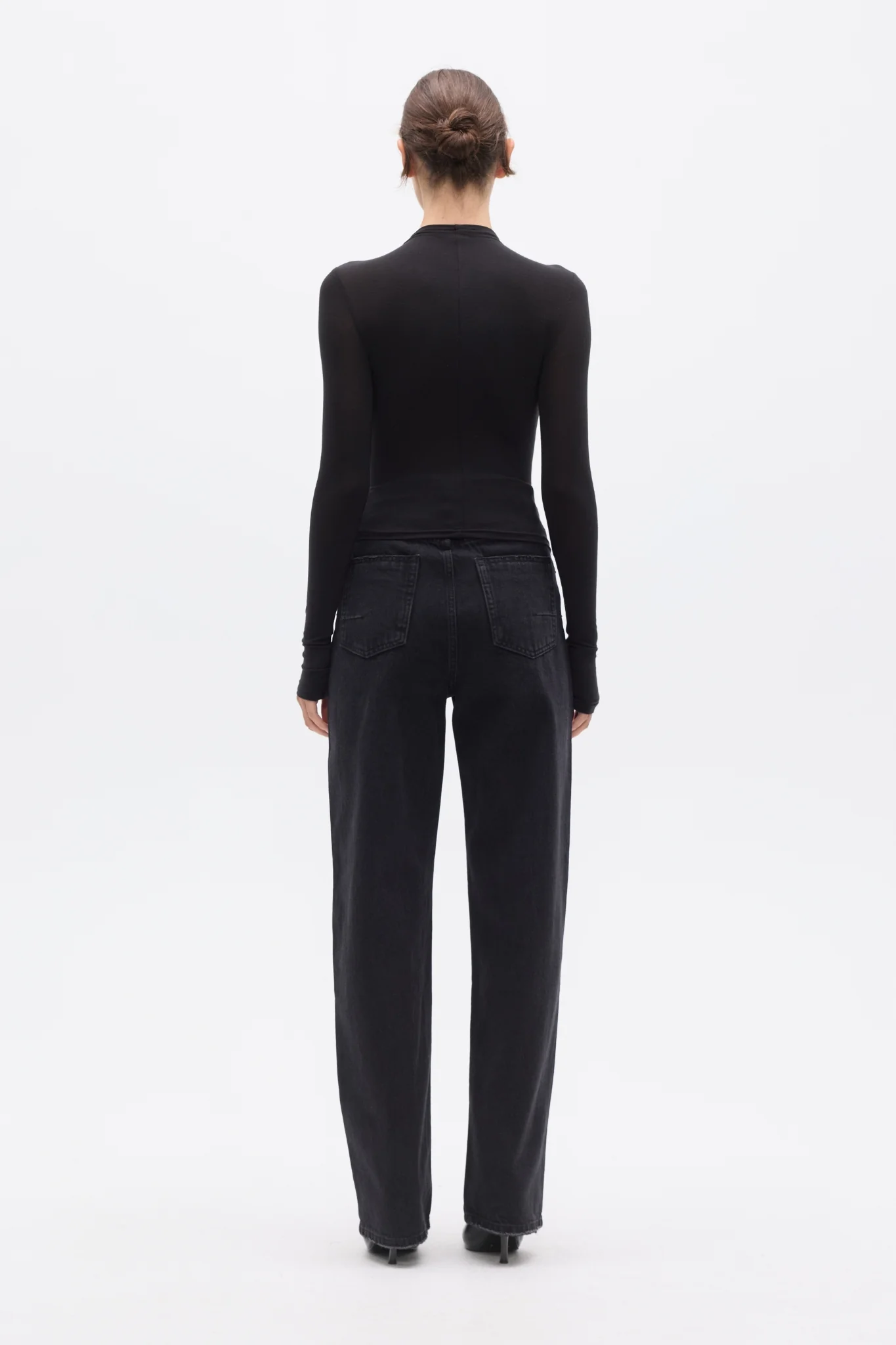AMRITA LONG SLEEVE TOP - SHADOW - Image 4