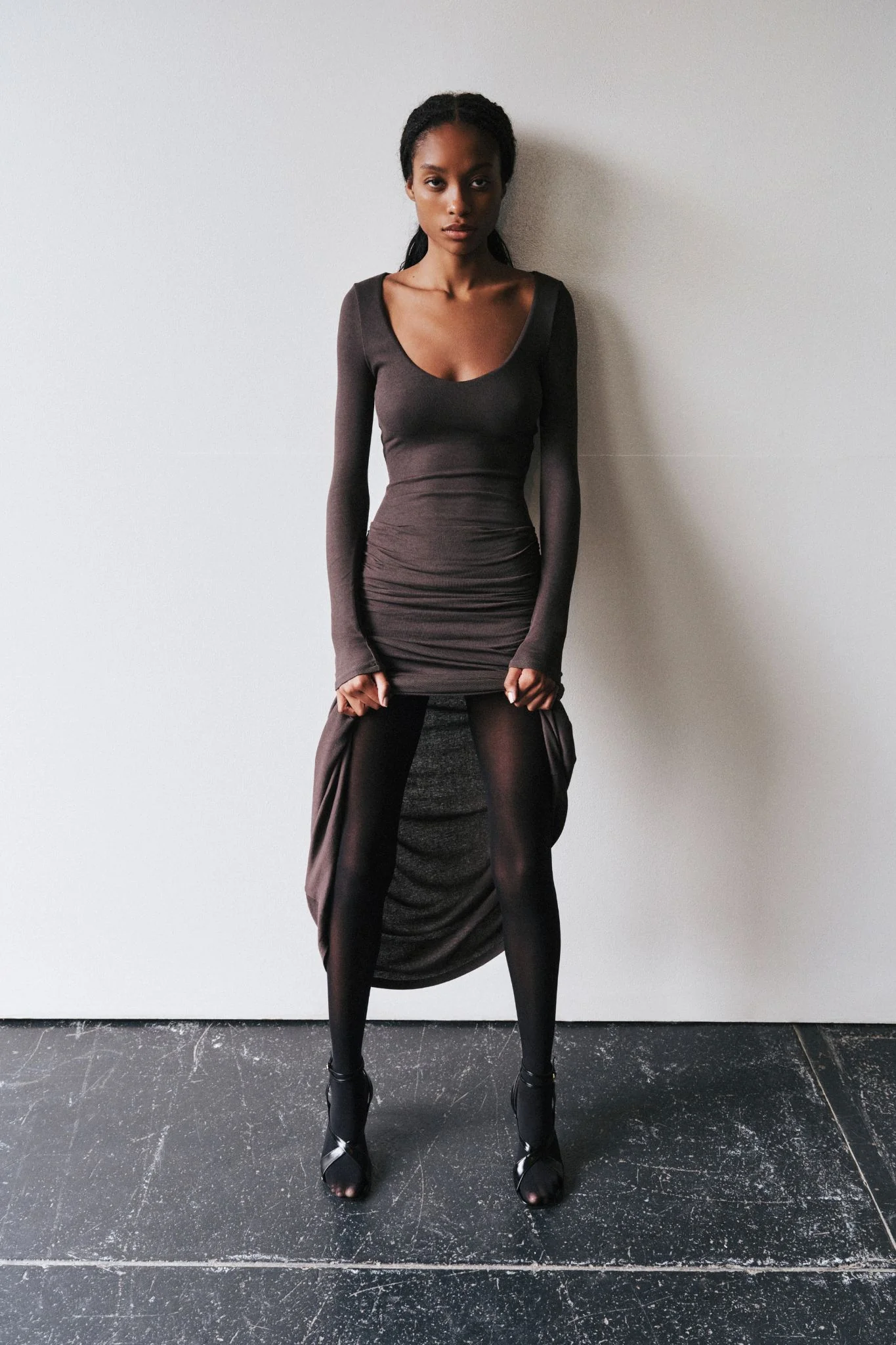 AURI MAXI DRESS - SMOKE - Image 2