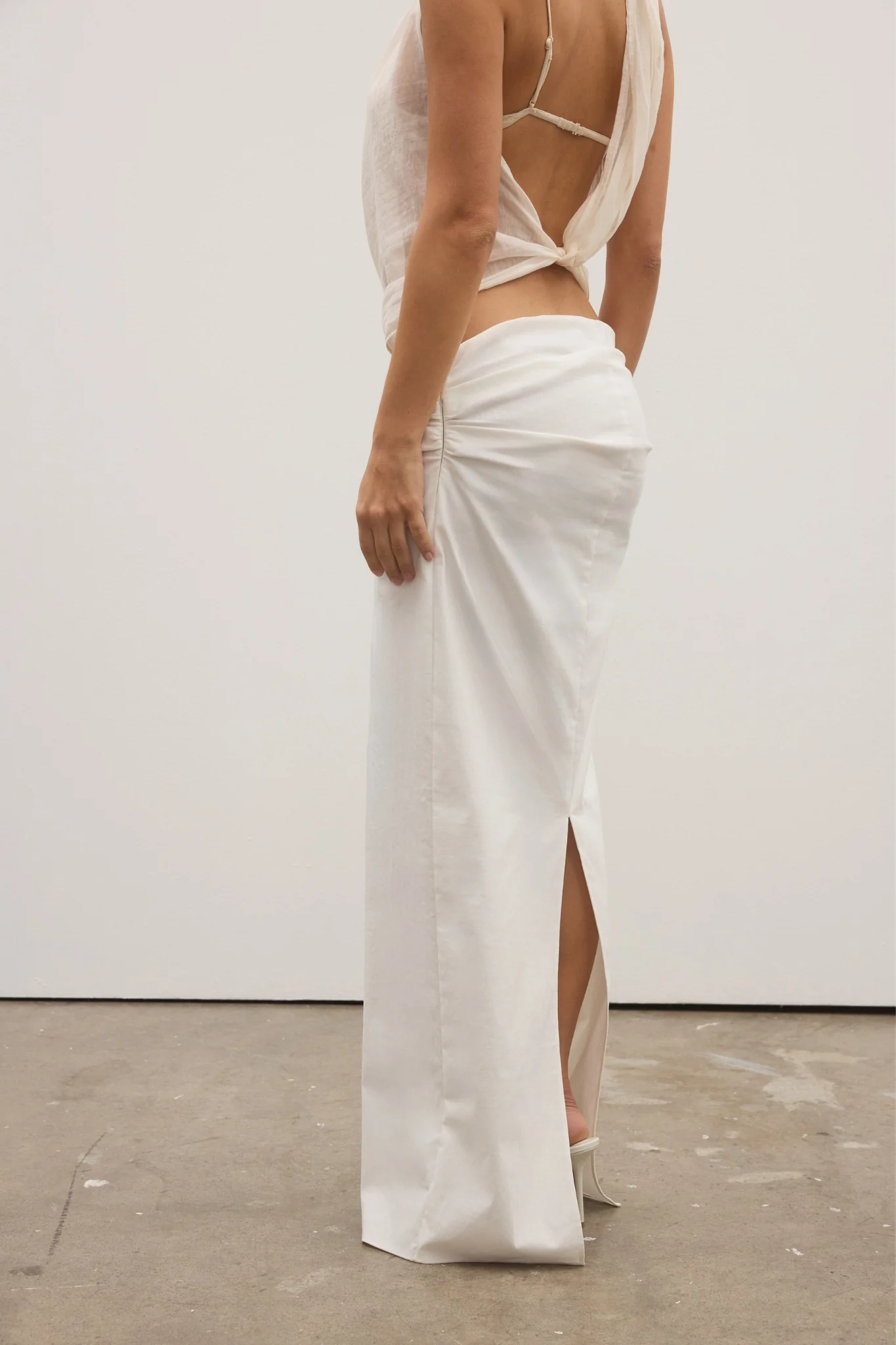 AVELINE SKIRT - WHITE - Image 3
