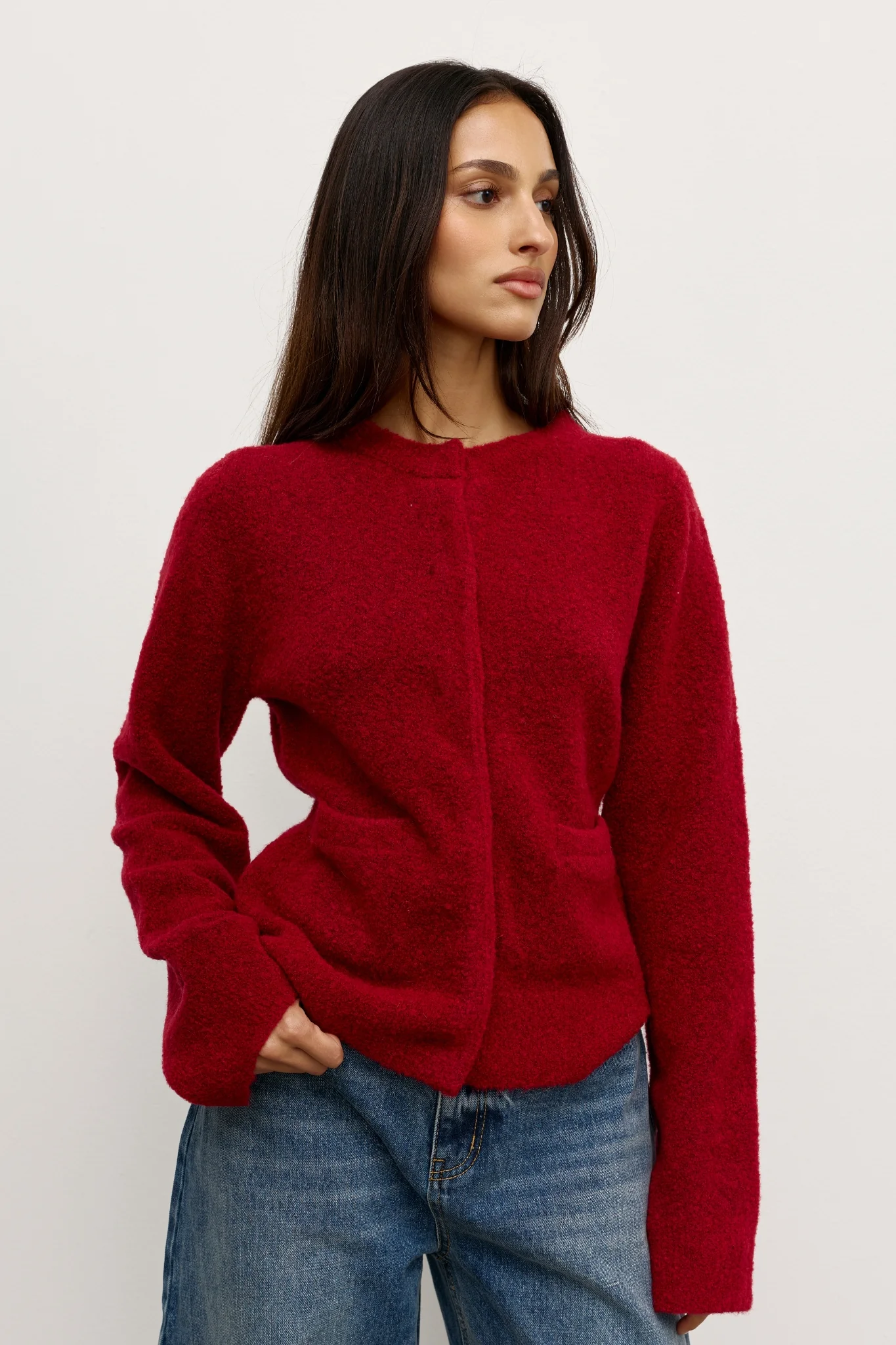 BEATRICE CARDIGAN - RED - Image 3