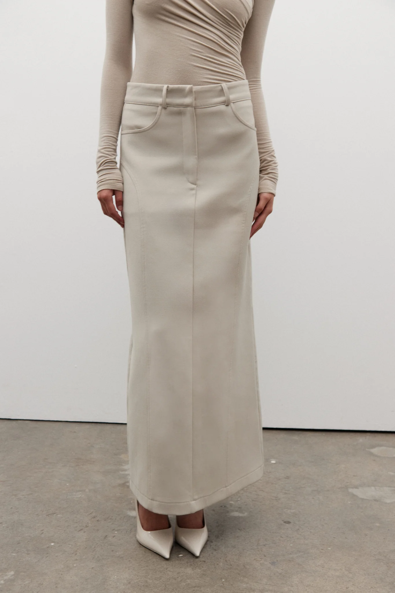 BECKETT SKIRT - BONE - Image 3