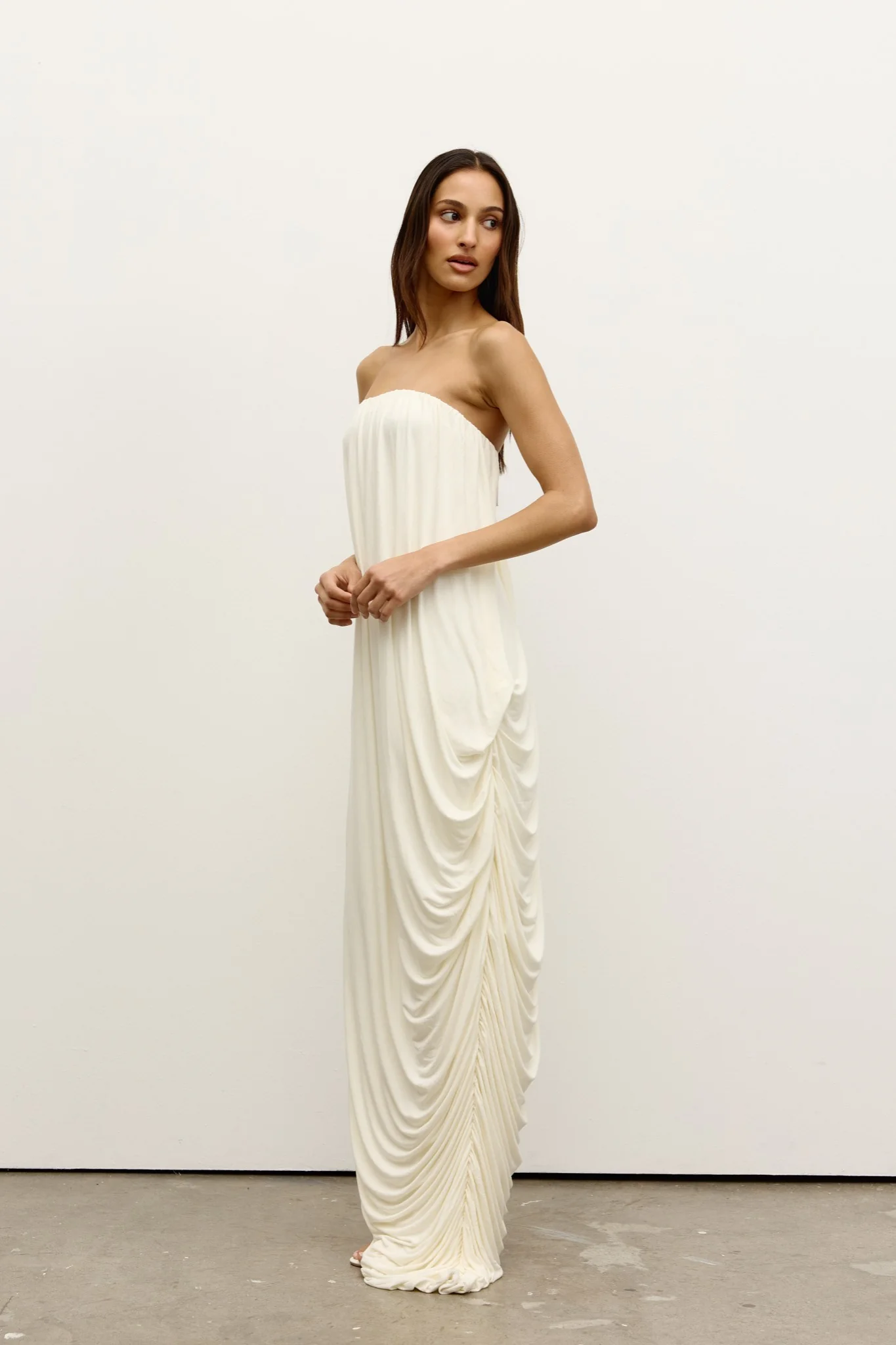CALLISTA MAXI DRESS - IVORY - Image 4