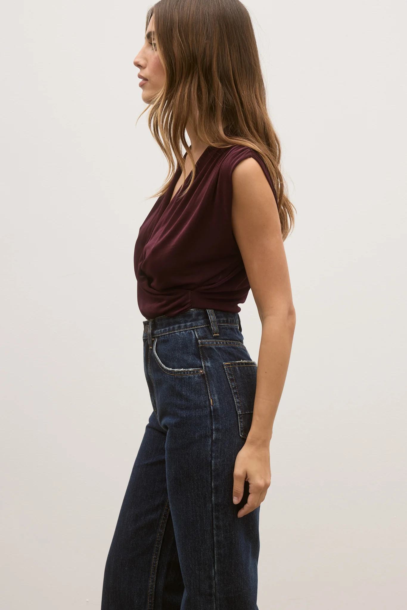 CAMILLE RELAXED FLARE JEAN - RINSE BLUE - Image 3