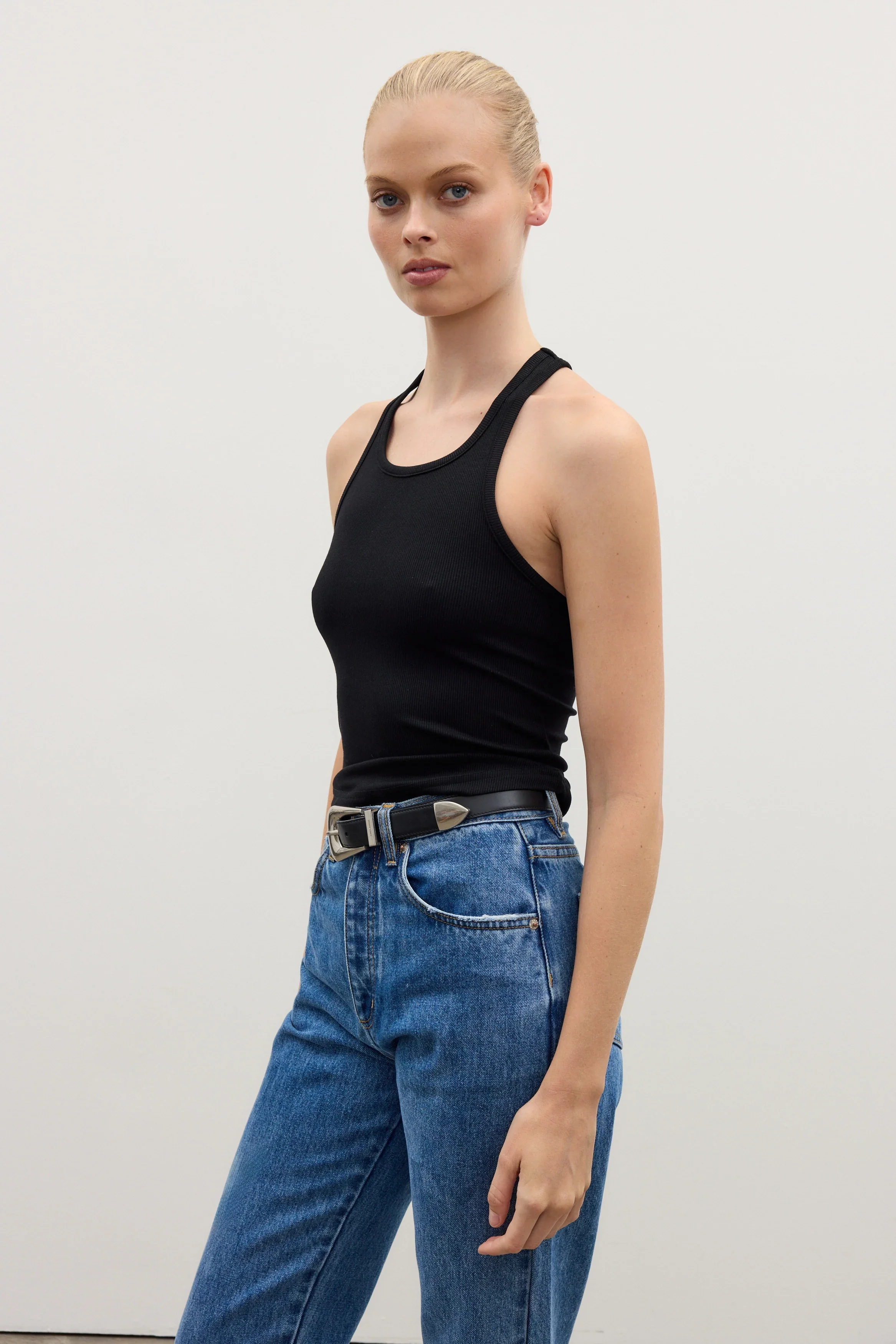CINDY TANK - BLACK - Image 3