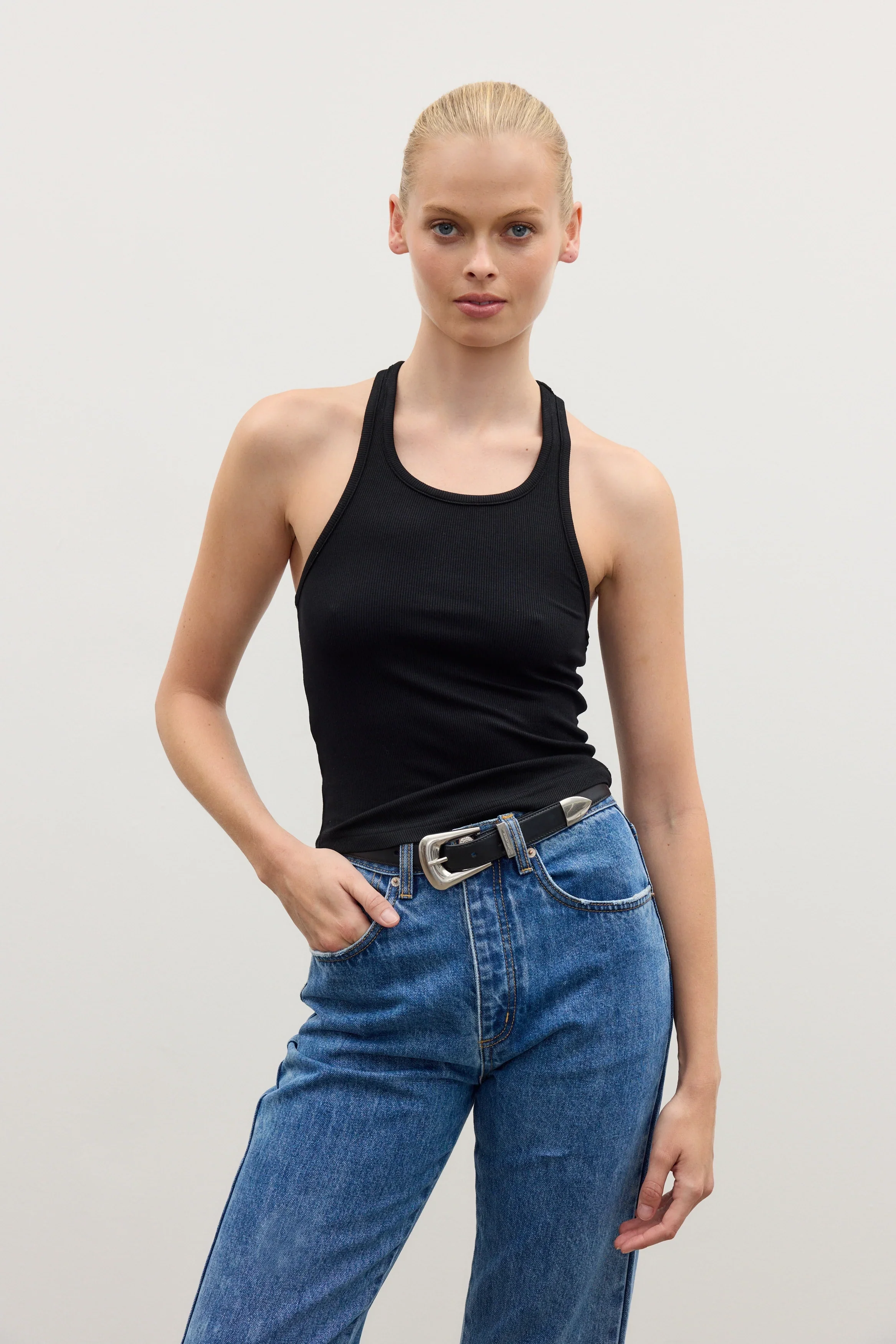 CINDY TANK - BLACK - Image 4
