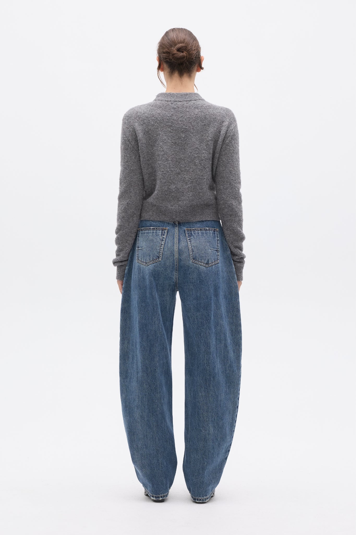 CLAUDIA V KNIT - GREY - Image 4