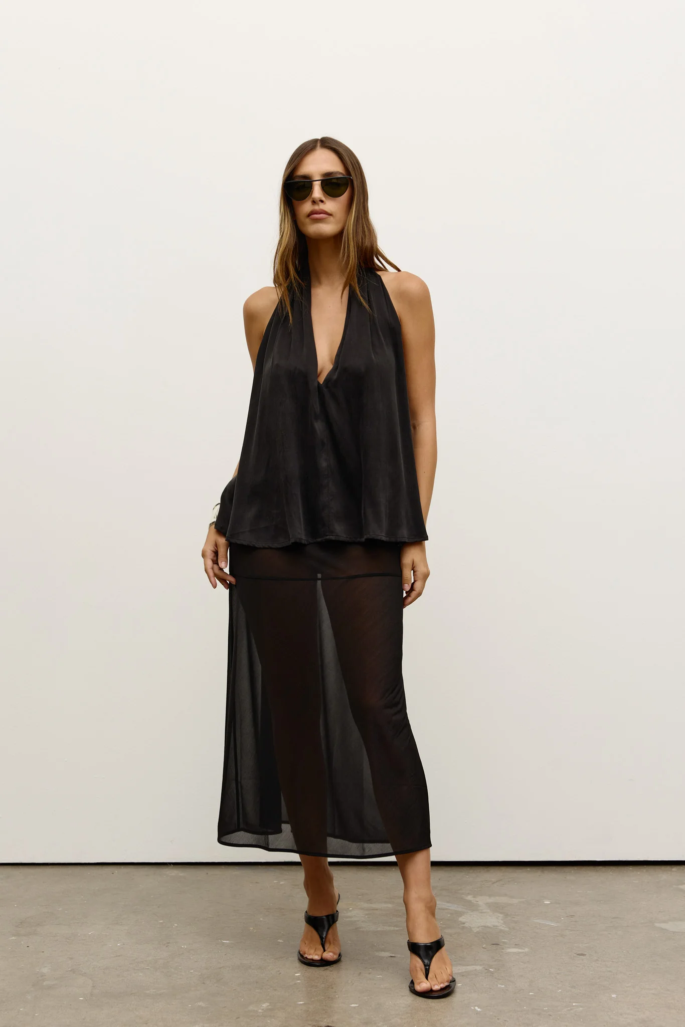 CLEA HALTER TOP - BLACK - Image 3