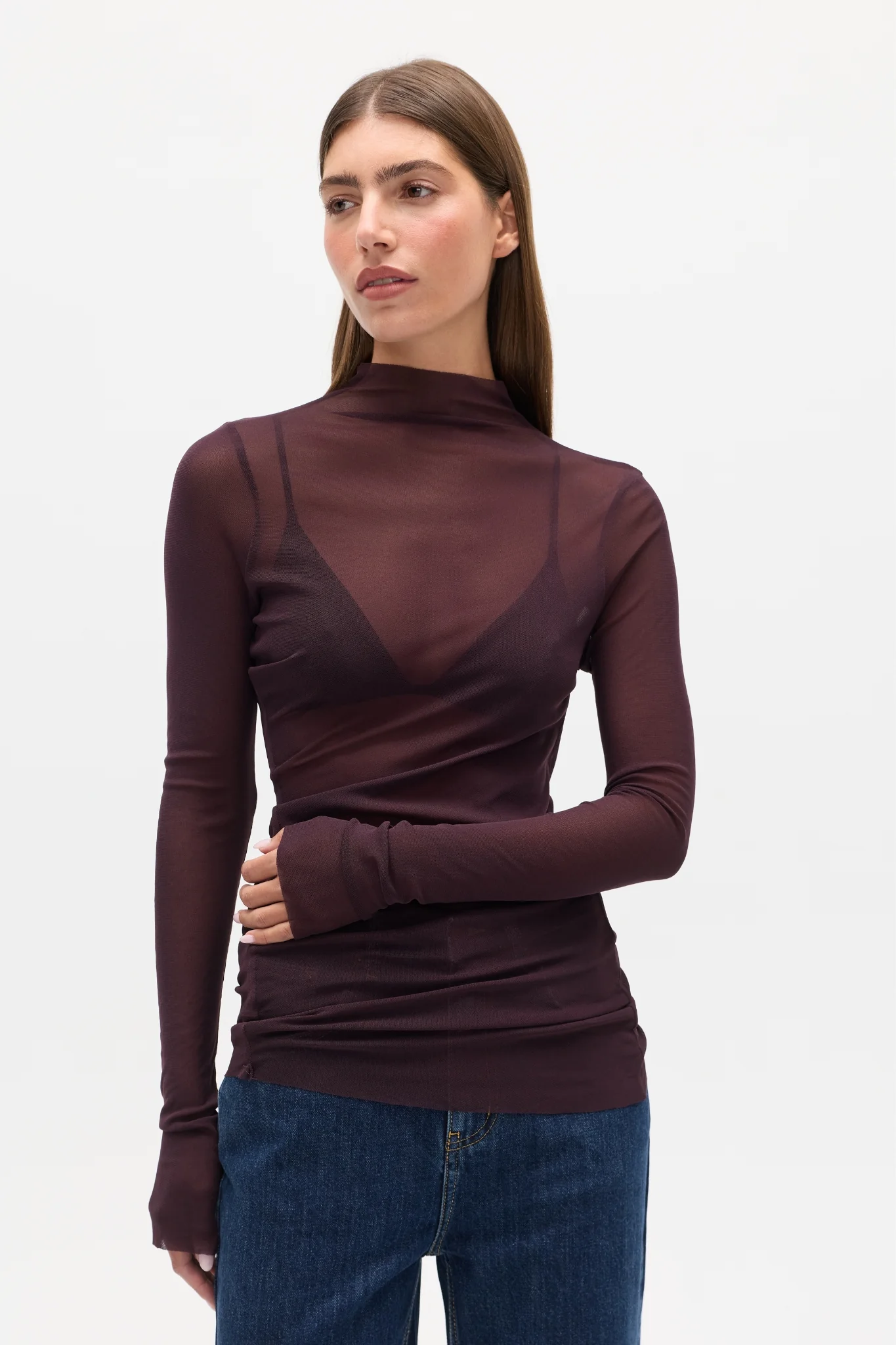CRYSTAL TOP - DEEP GARNET