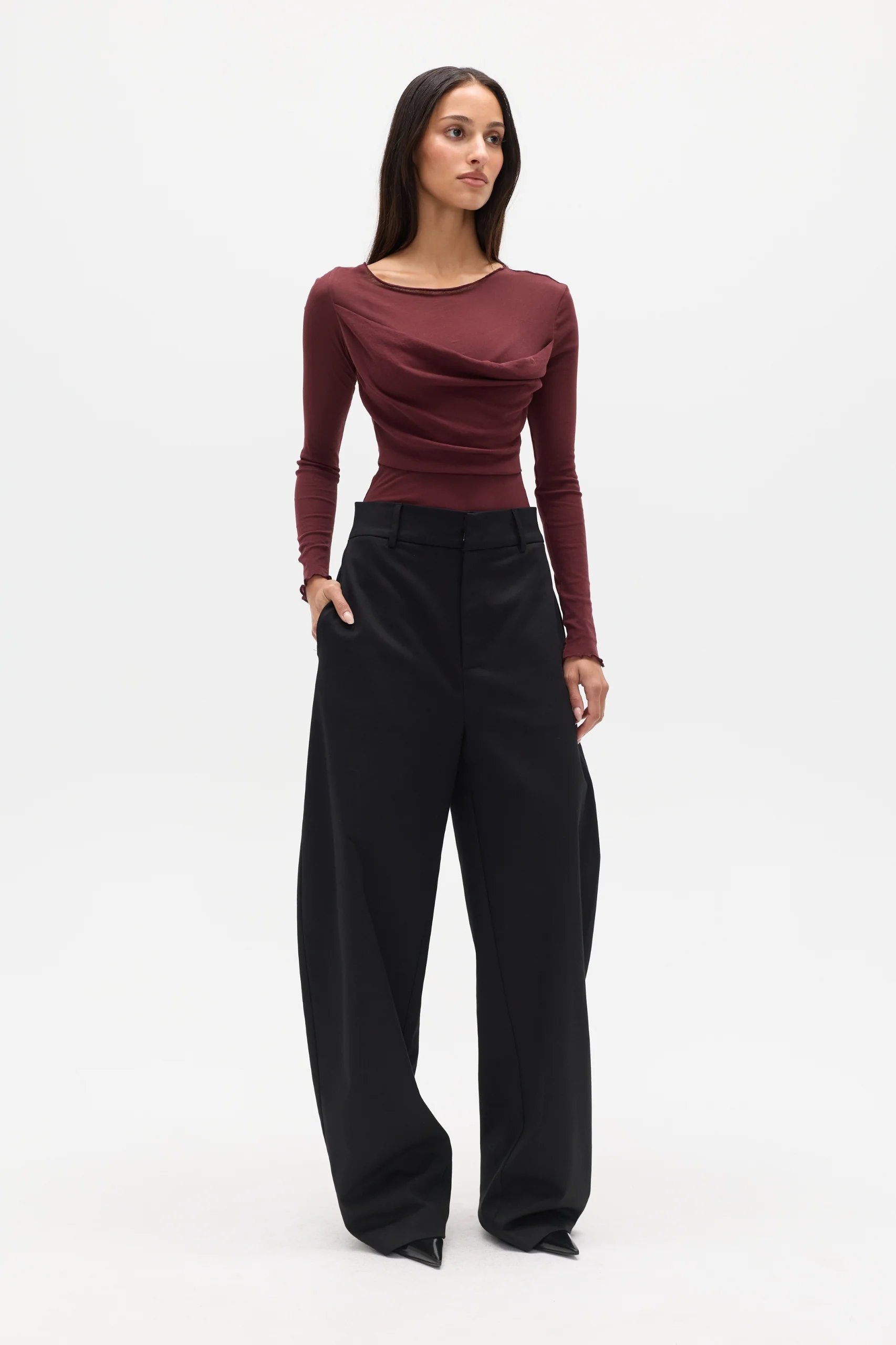 DELLA BODYSUIT - PLUM - Image 2