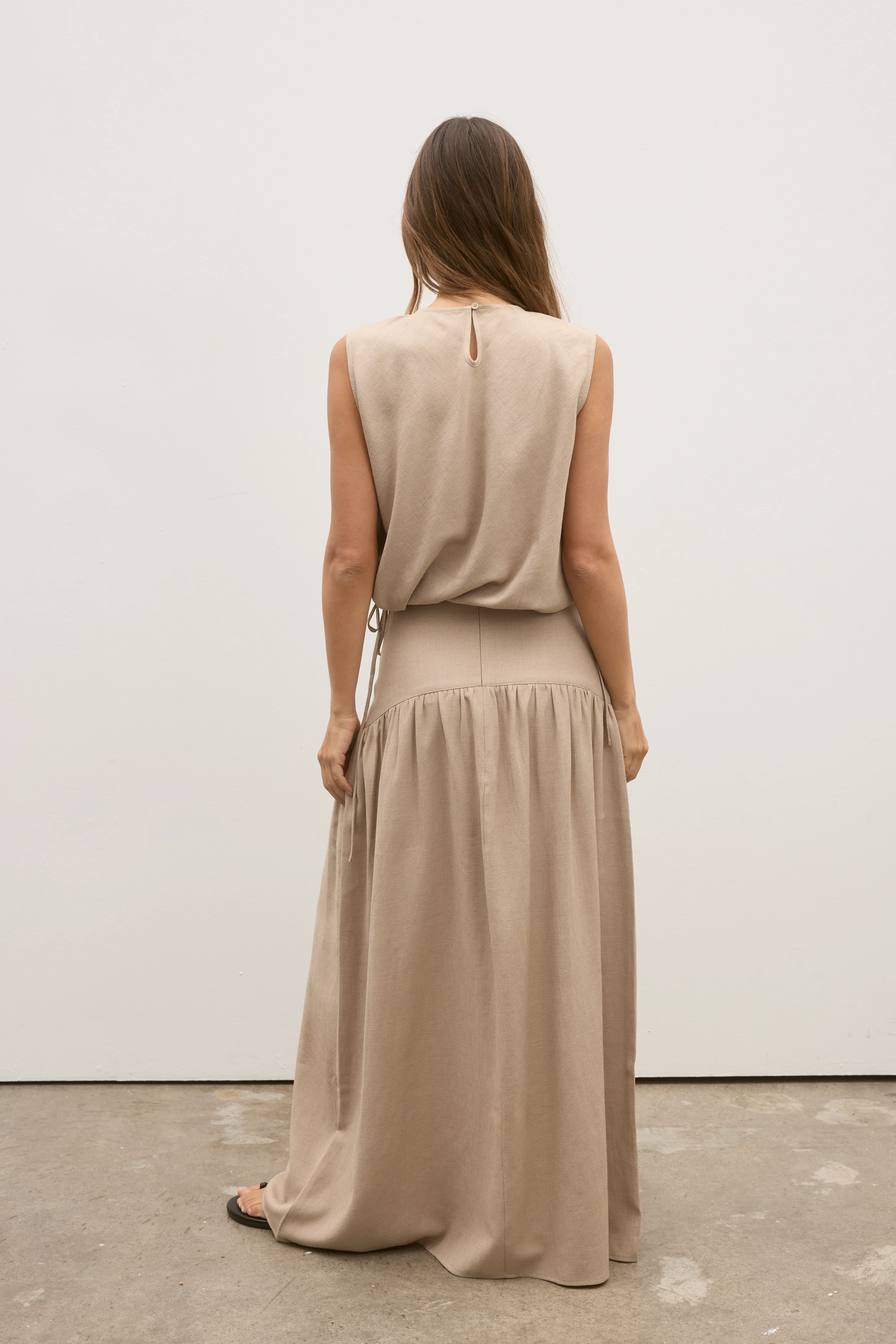 DELPHINE SKIRT - NUDE - Image 3