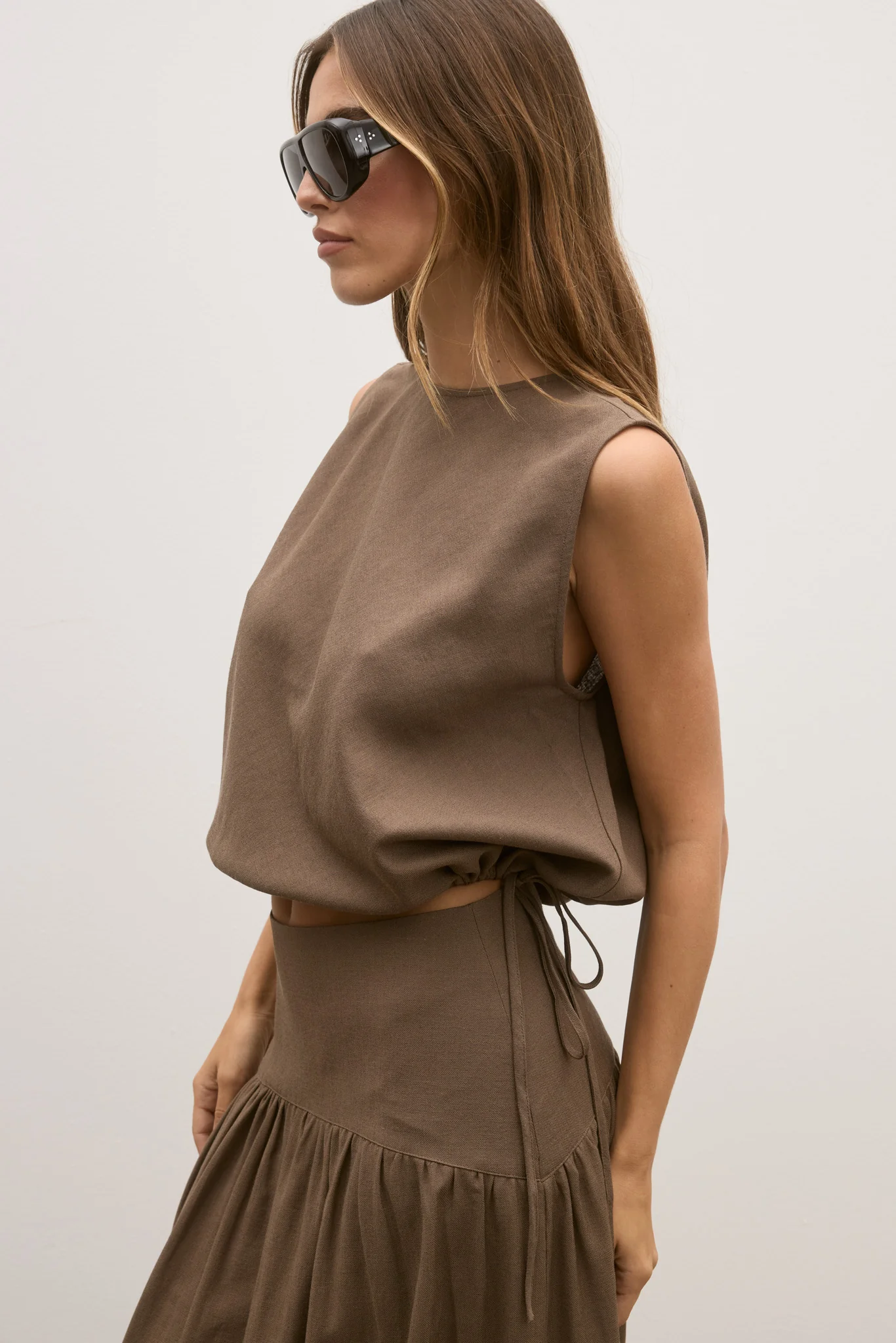 DELPHINE TOP - CHOCOLATE - Image 3