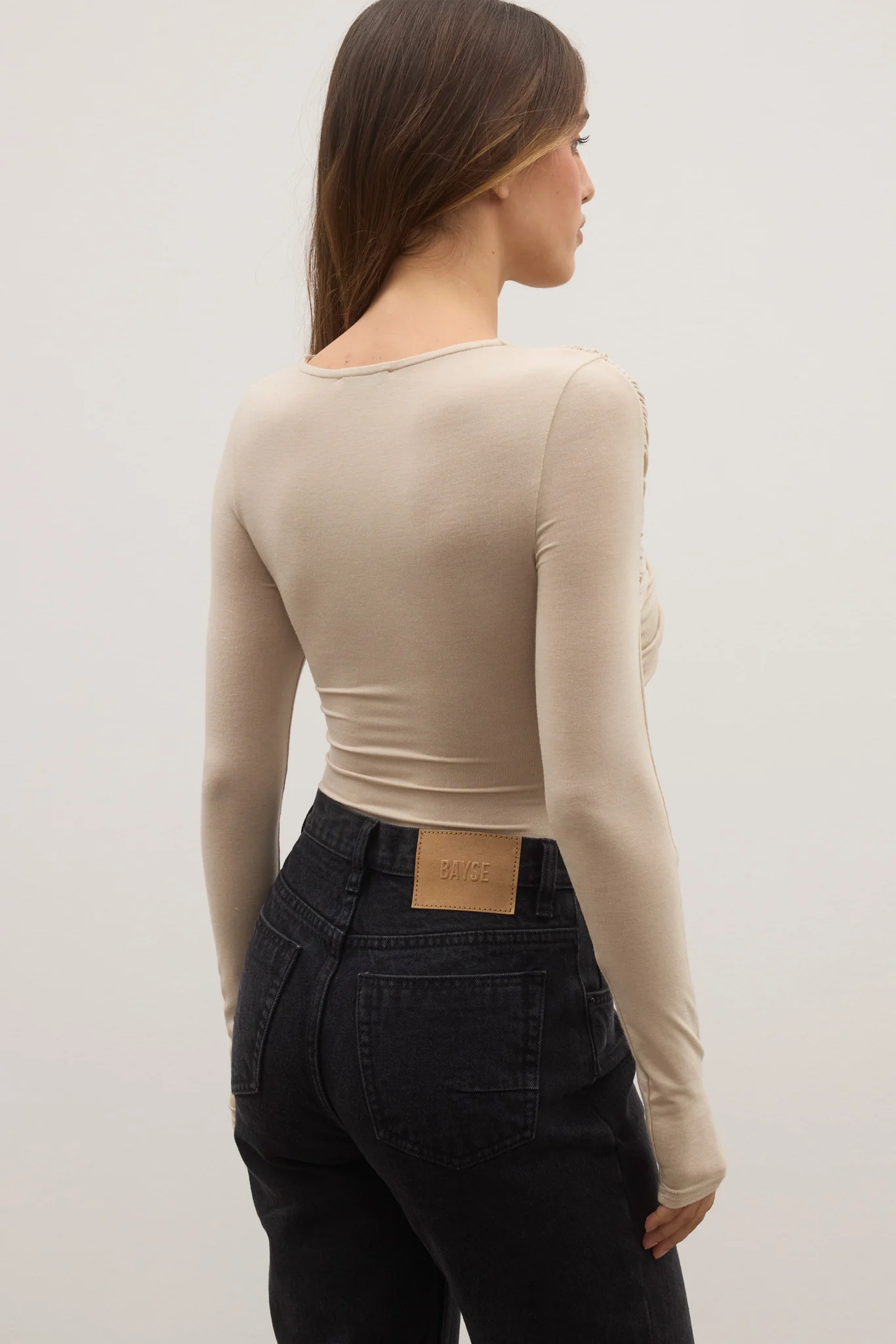 EDIE BODYSUIT - ALMOND - Image 5
