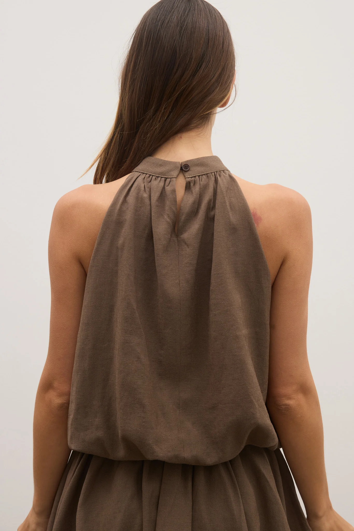 GENEVIEVE DRESS - CHOCOLATE - Image 6