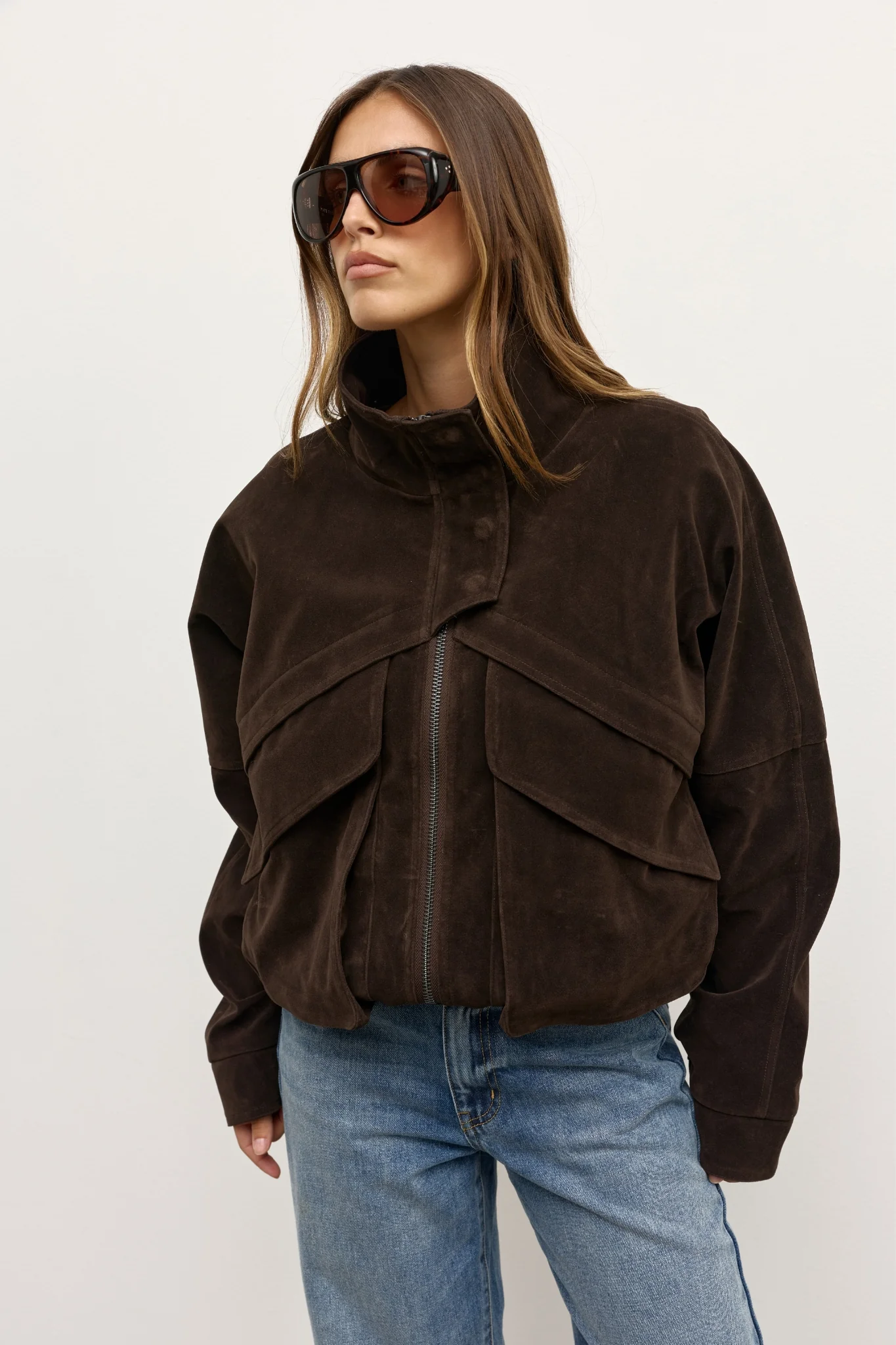 INEZ JACKET - DEEP BROWN