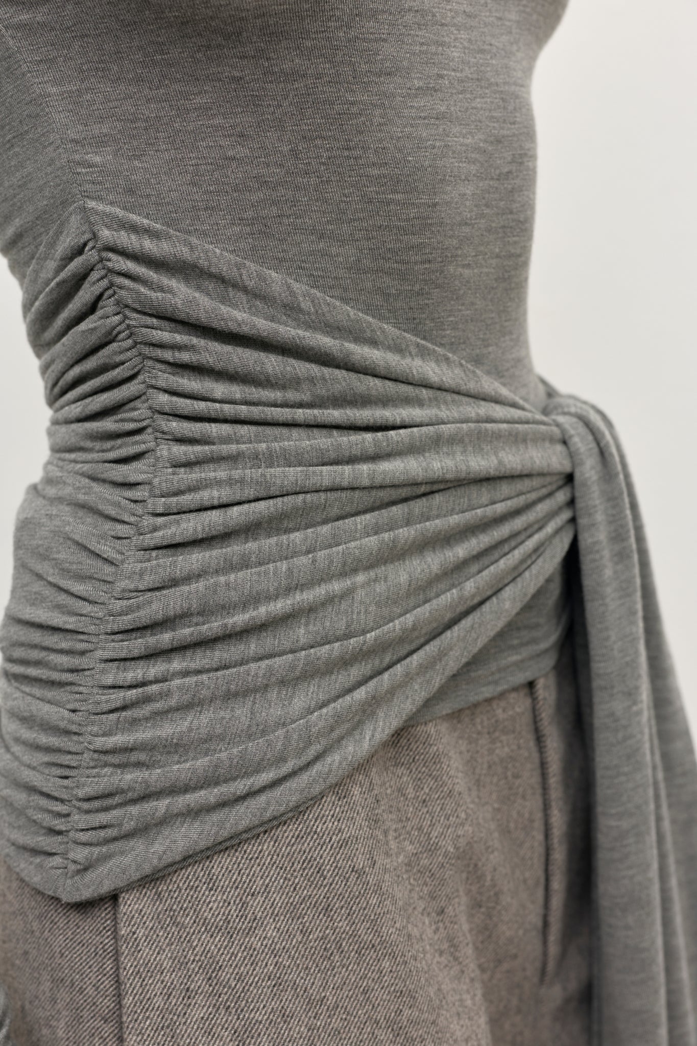 ISLEY TOP - LIGHT GREY MARLE - Image 4