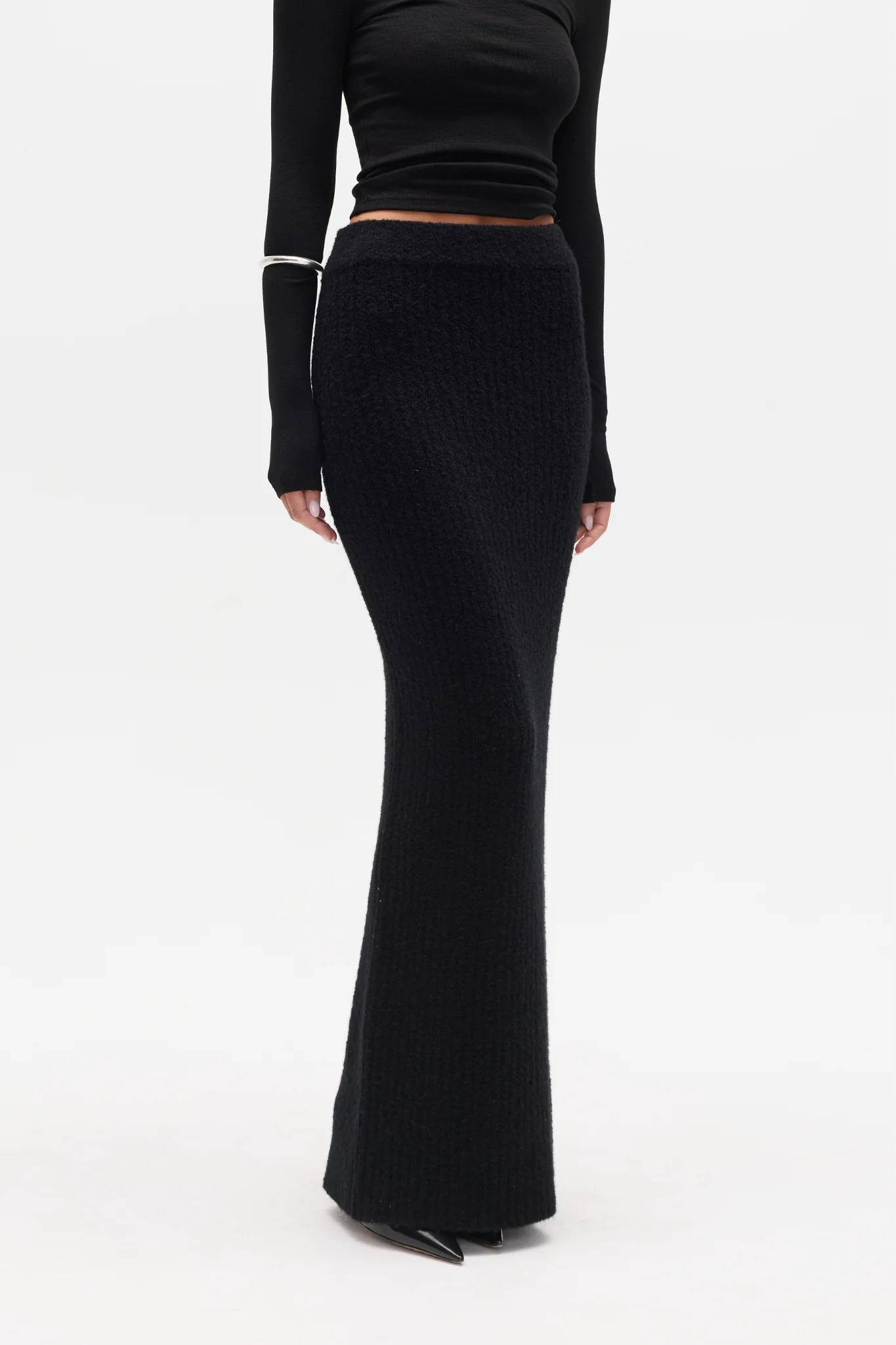 IVER KNIT SKIRT - BLACK - Image 3