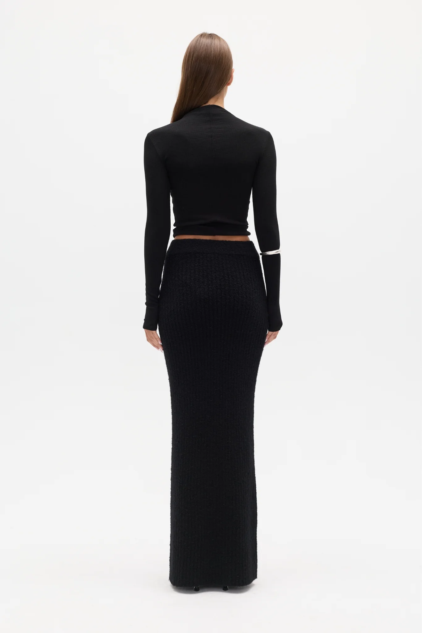 IVER KNIT SKIRT - BLACK - Image 4