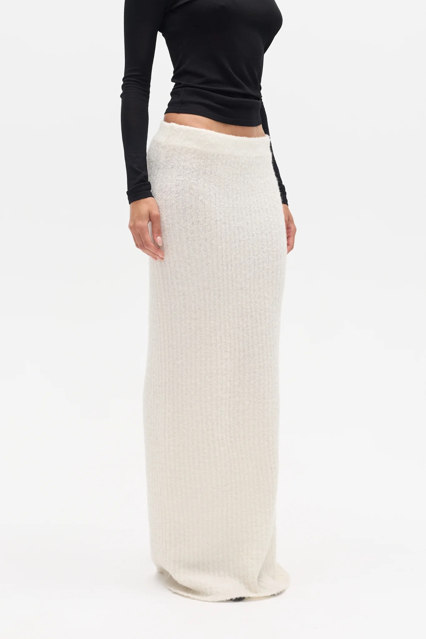 IVER KNIT SKIRT - WHITE - Image 2