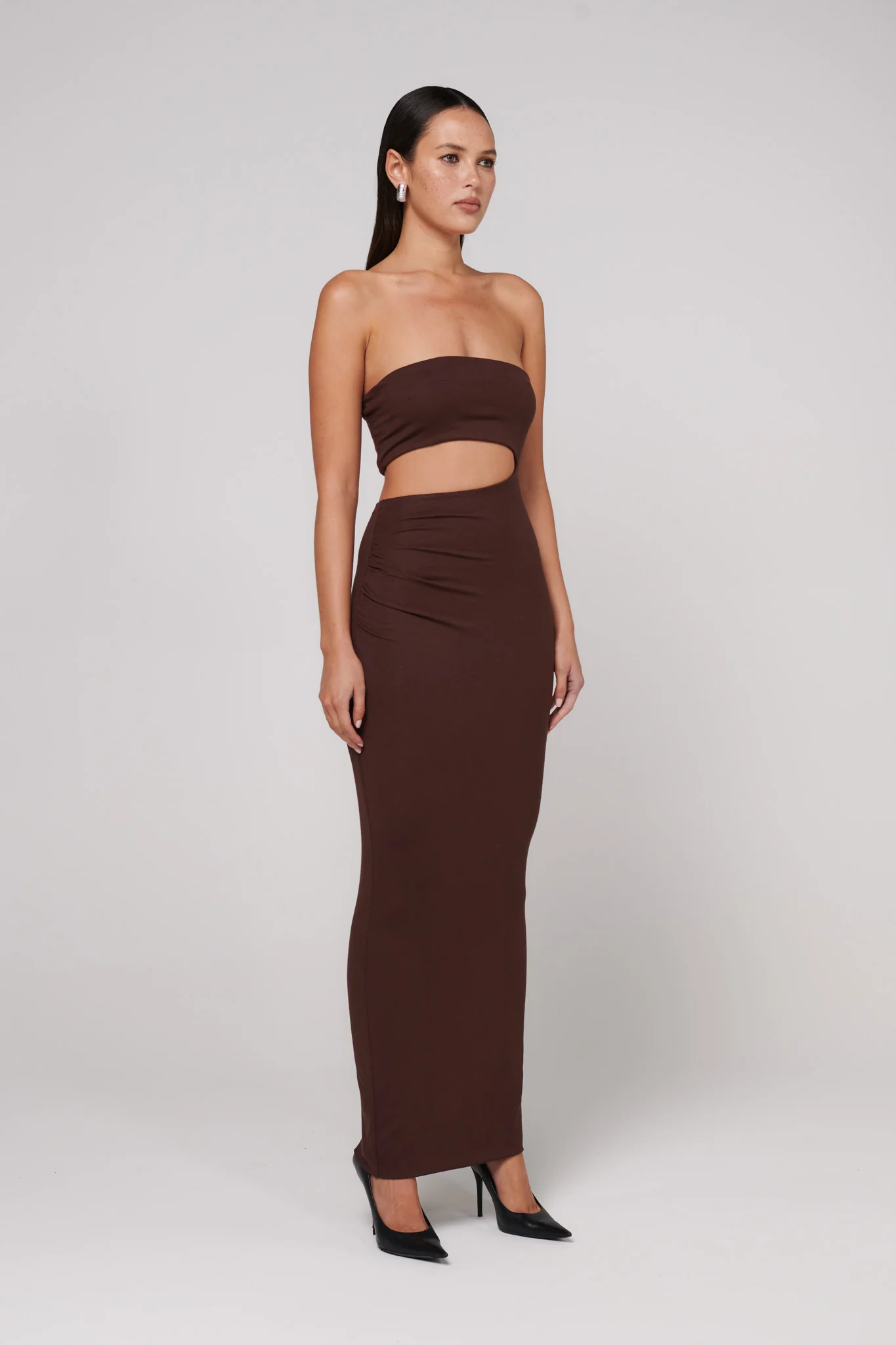 IZARA SHAYE MIDI - CHOCOLATE - Image 2