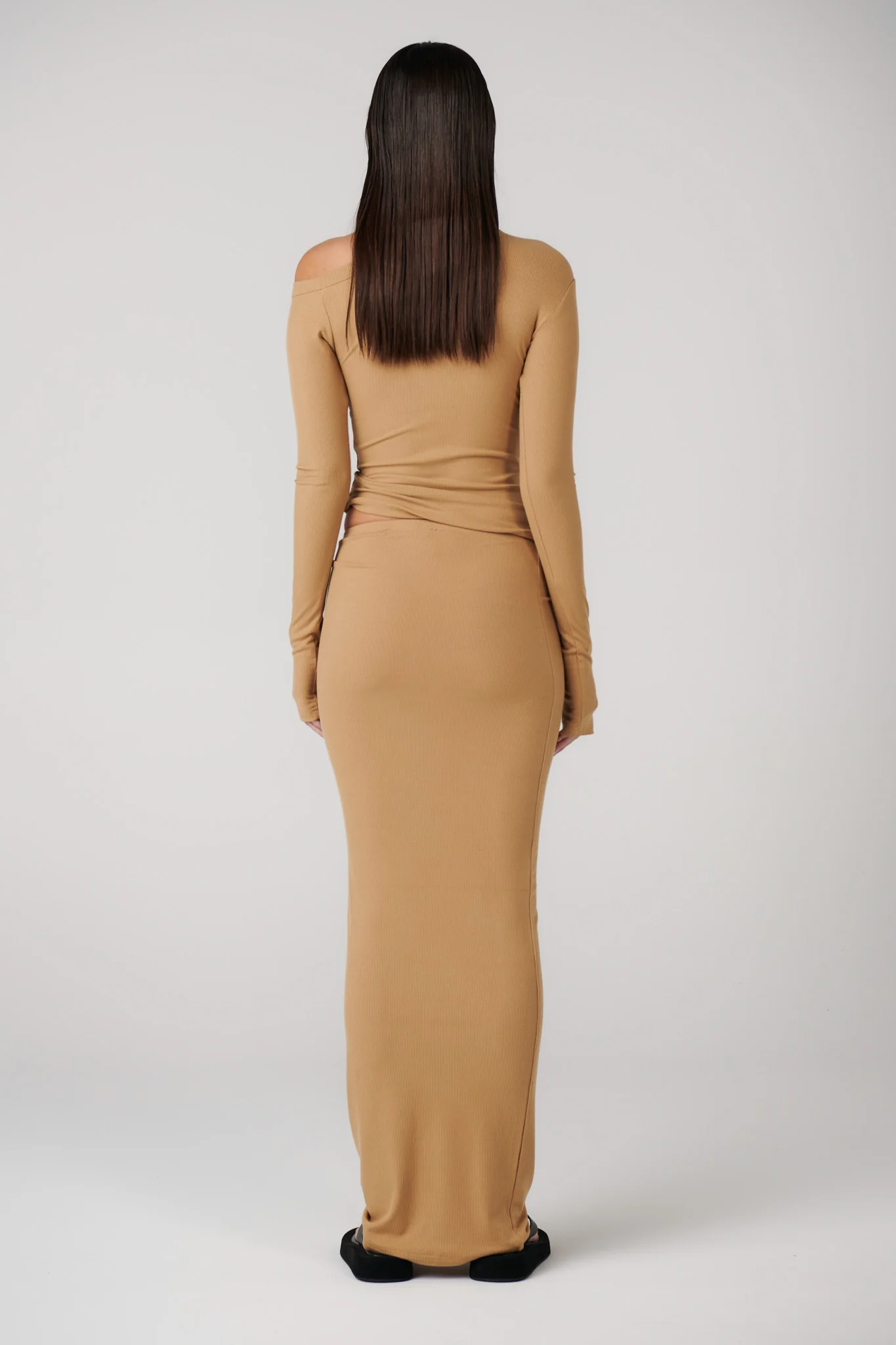 IZZIE MAXI SKIRT - SEPIA - Image 4