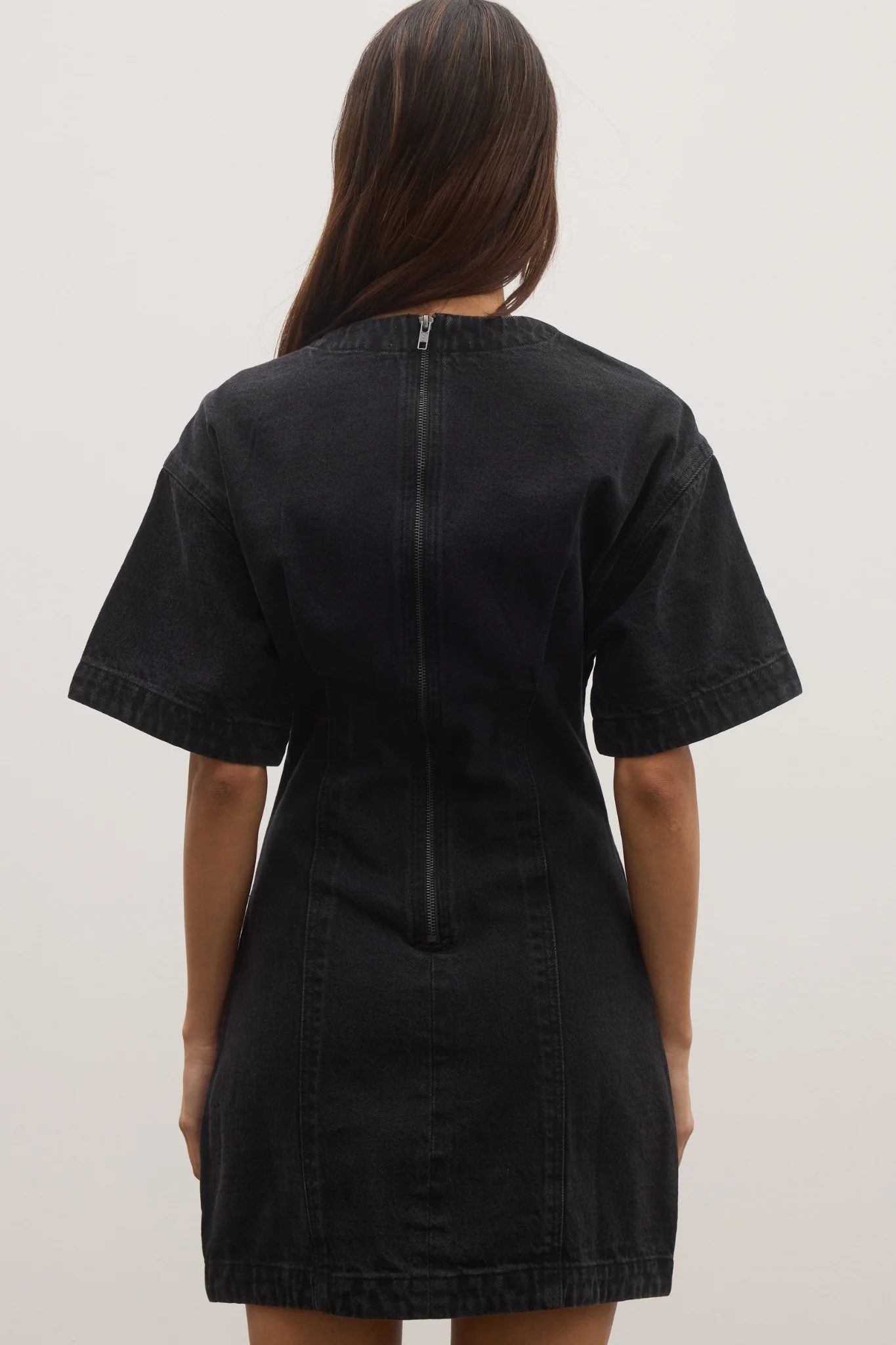 KATIA DENIM DRESS - BACKSTAGE BLACK - Image 4