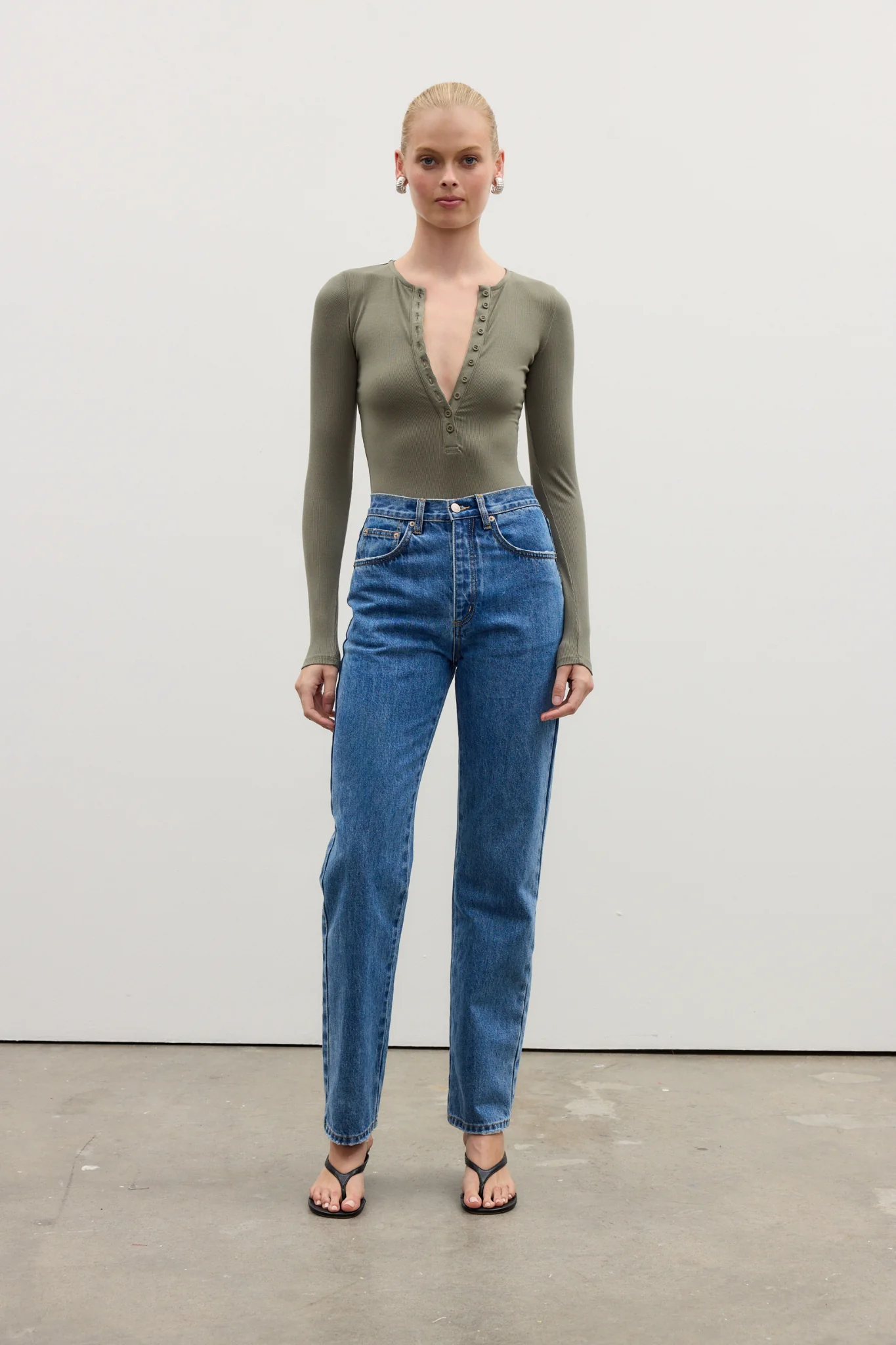 LARA BODYSUIT - KHAKI - Image 3