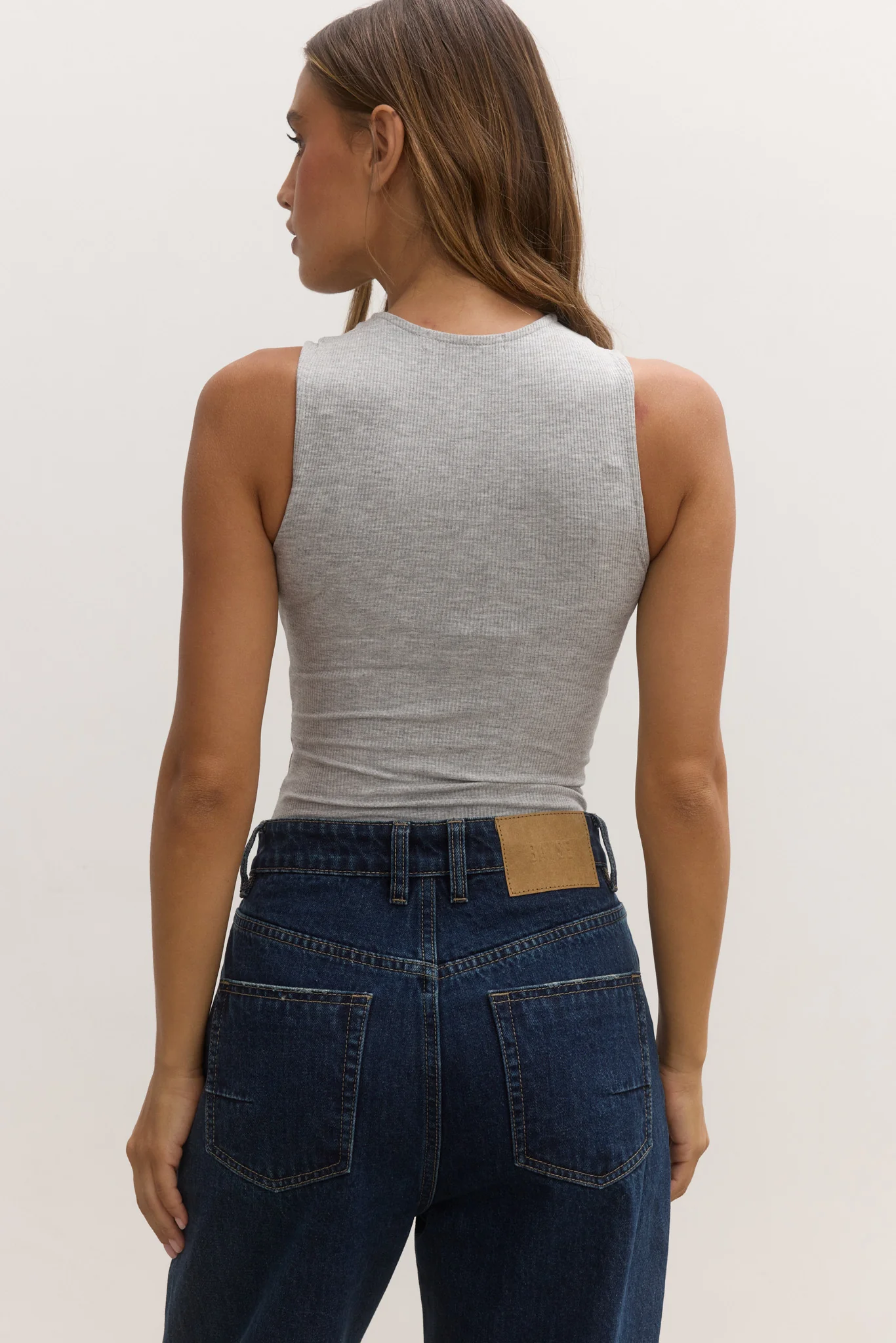 LAYLA BODYSUIT - GREY MARLE - Image 4