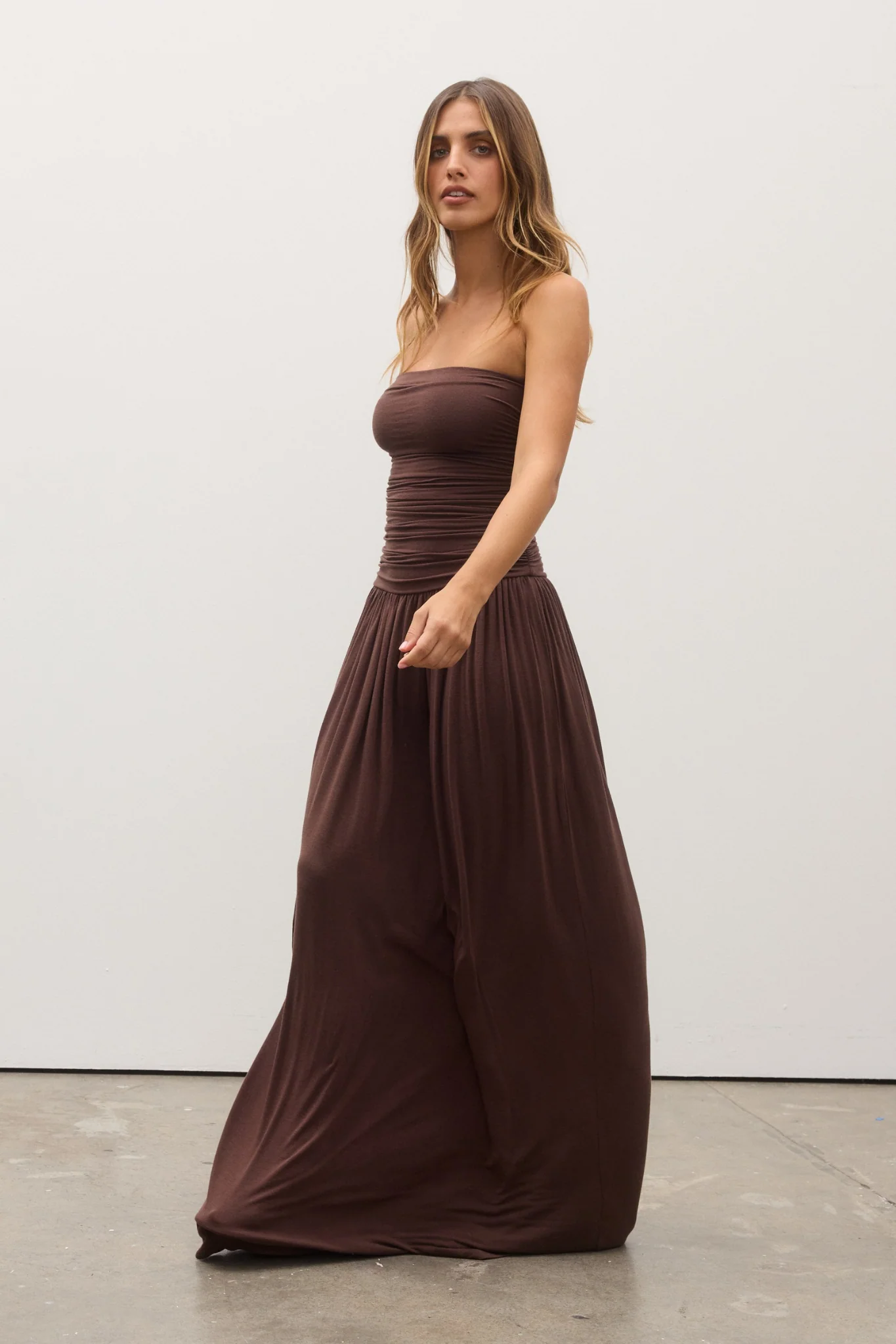 LEAH DRESS - CHOCOLATE - Image 3