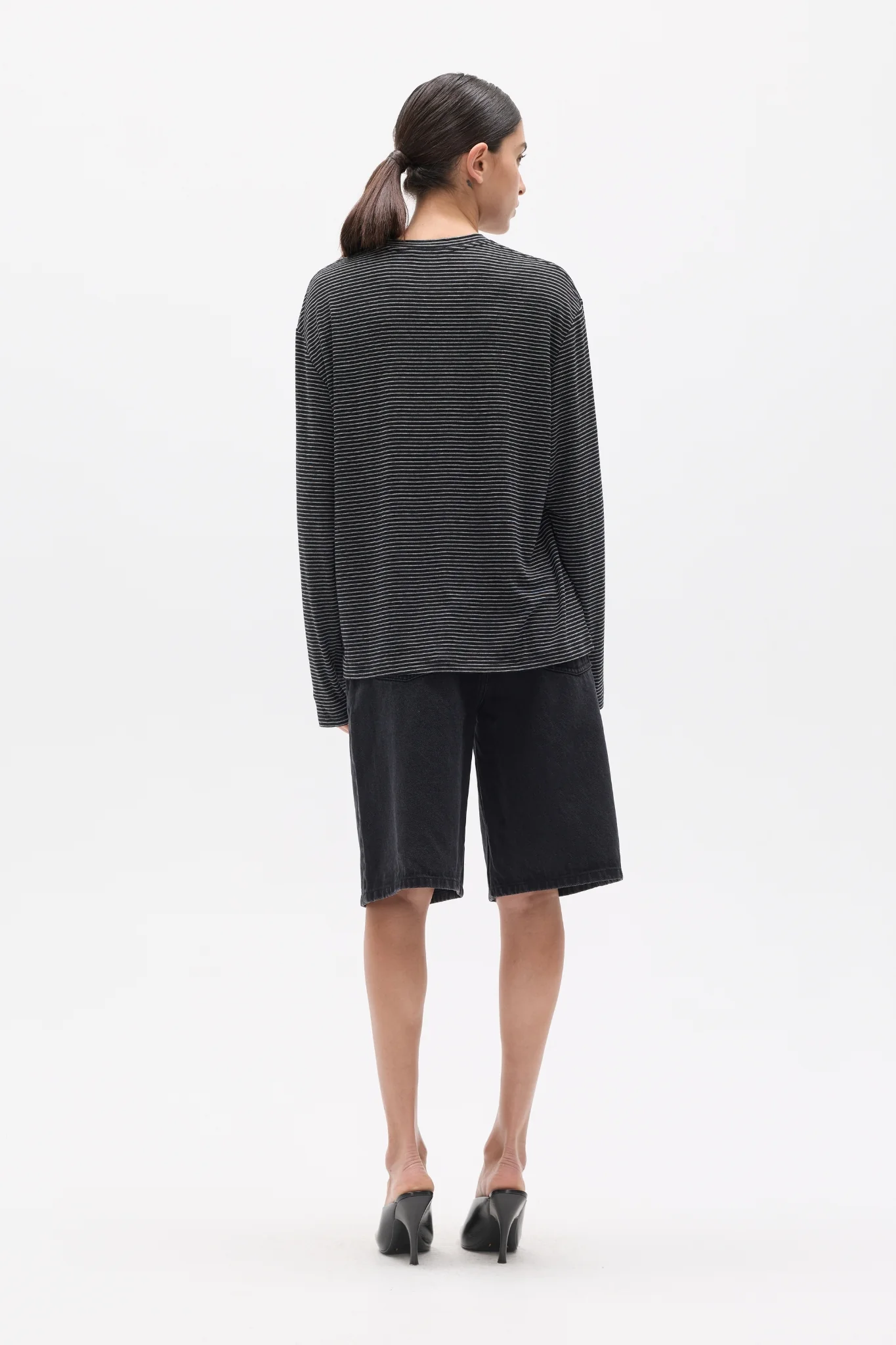 LIAM LONG SLEEVE - NAVY STRIPE - Image 4