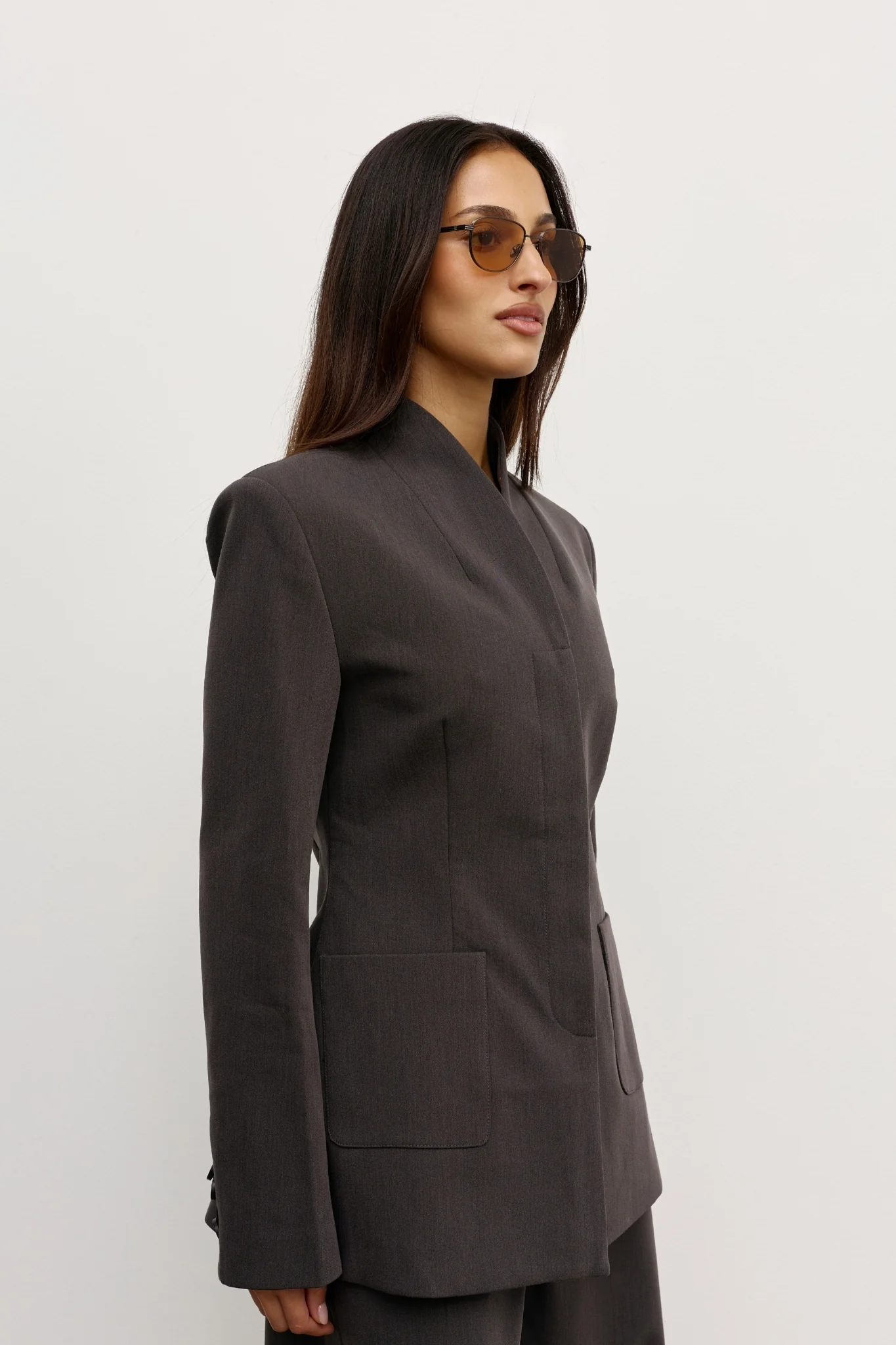 LINDSAY BLAZER - CHARCOAL - Image 2