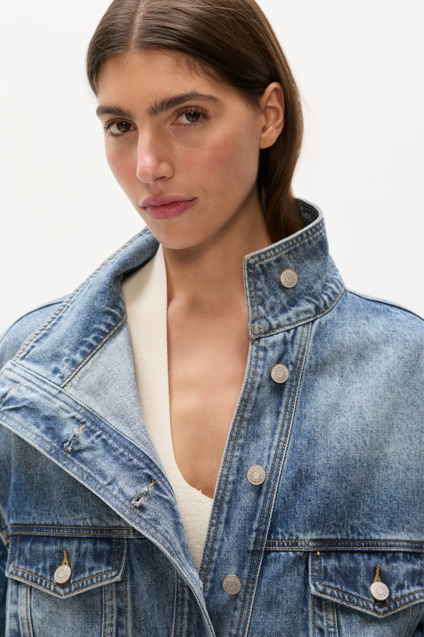 LOREN DENIM JACKET - ASH TIDE - Image 4