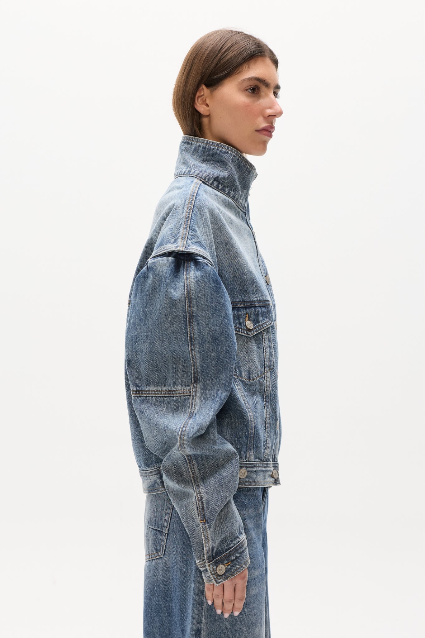 LOREN DENIM JACKET - ASH TIDE - Image 5