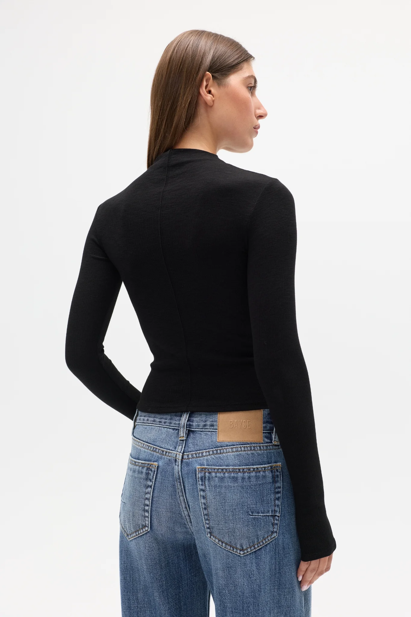 LUMI LONG SLEEVE - BLACK - Image 3