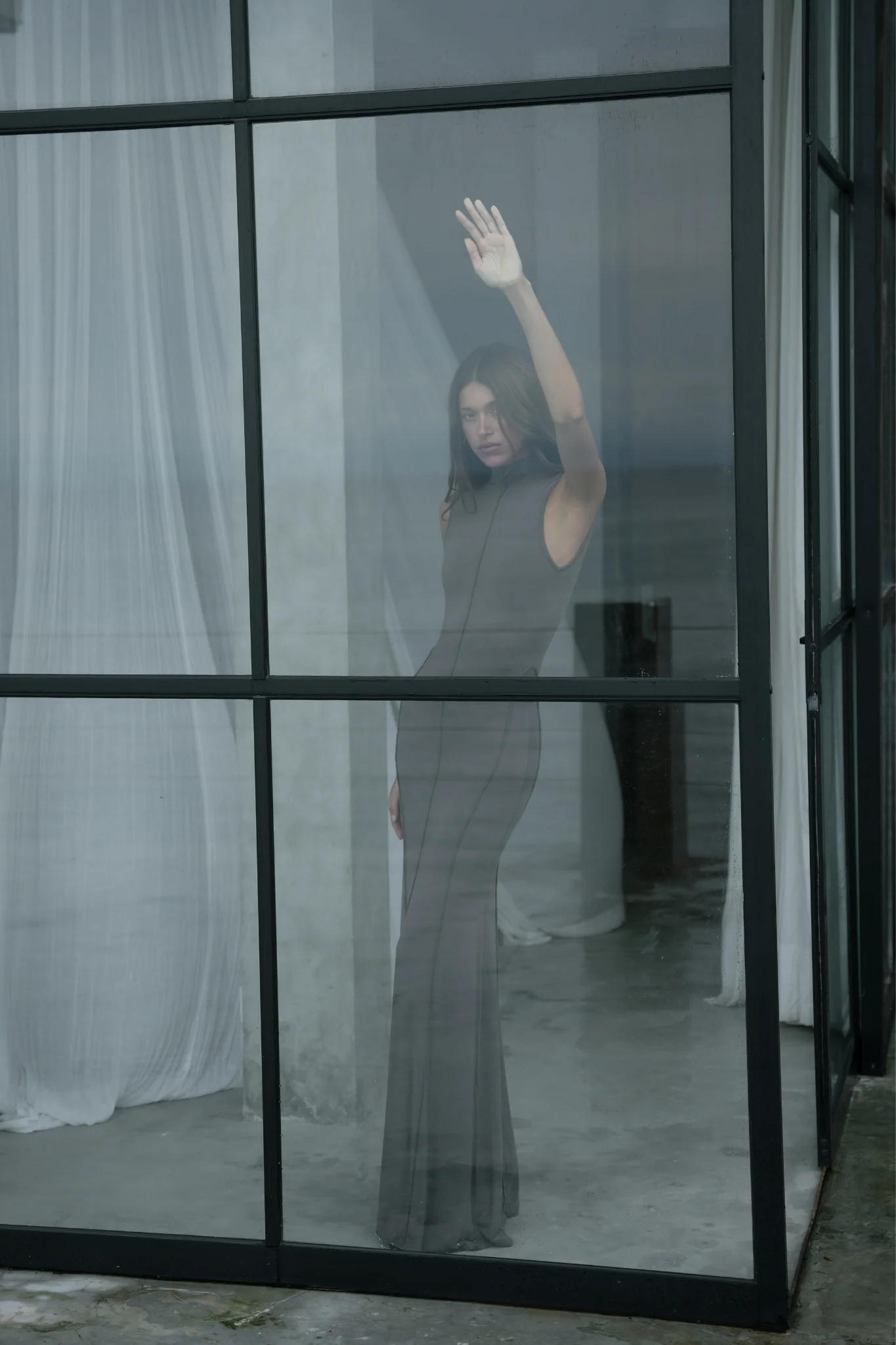 MAE MAXI DRESS - SMOKE - Image 2