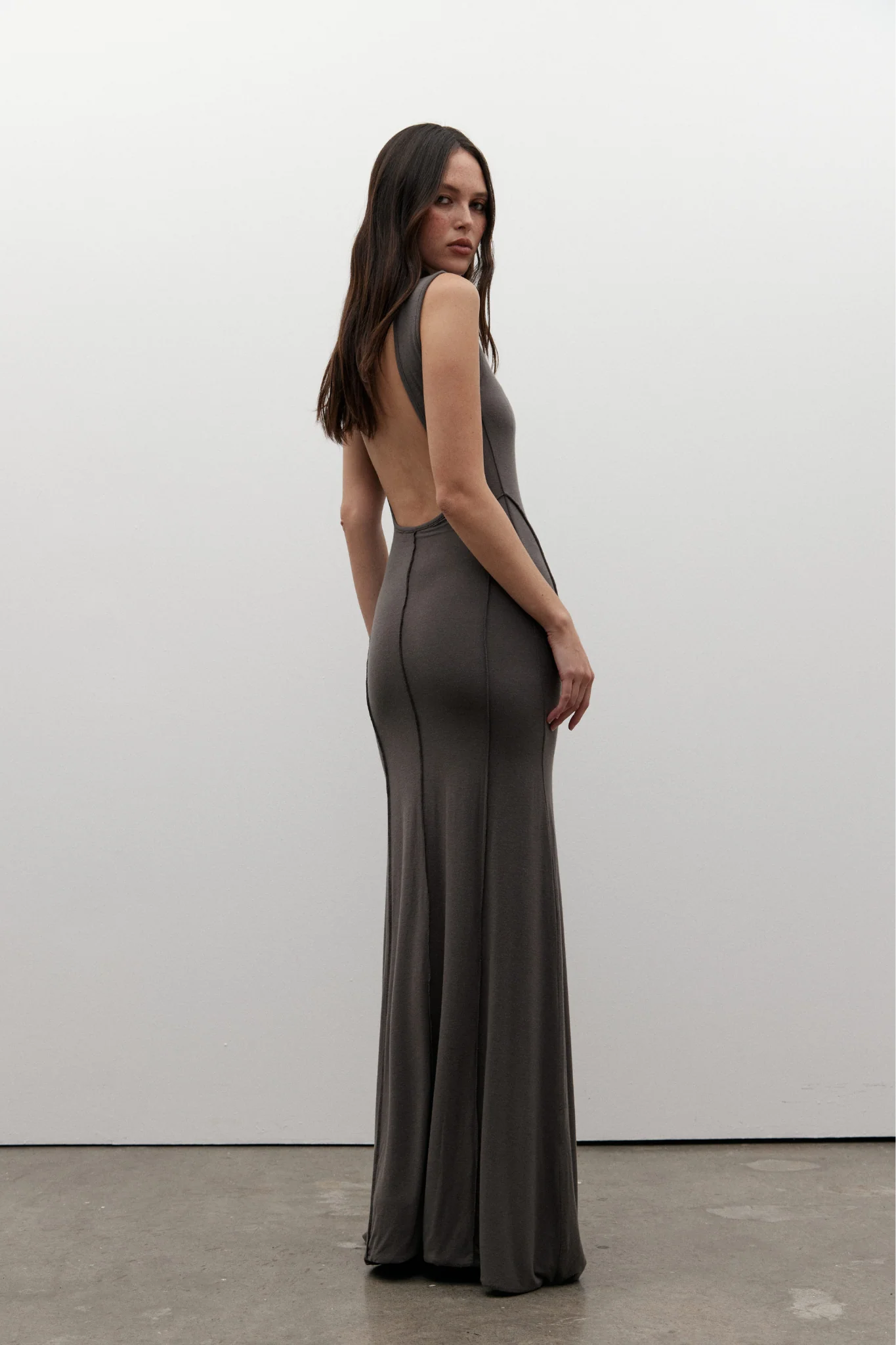 MAE MAXI DRESS - SMOKE - Image 3