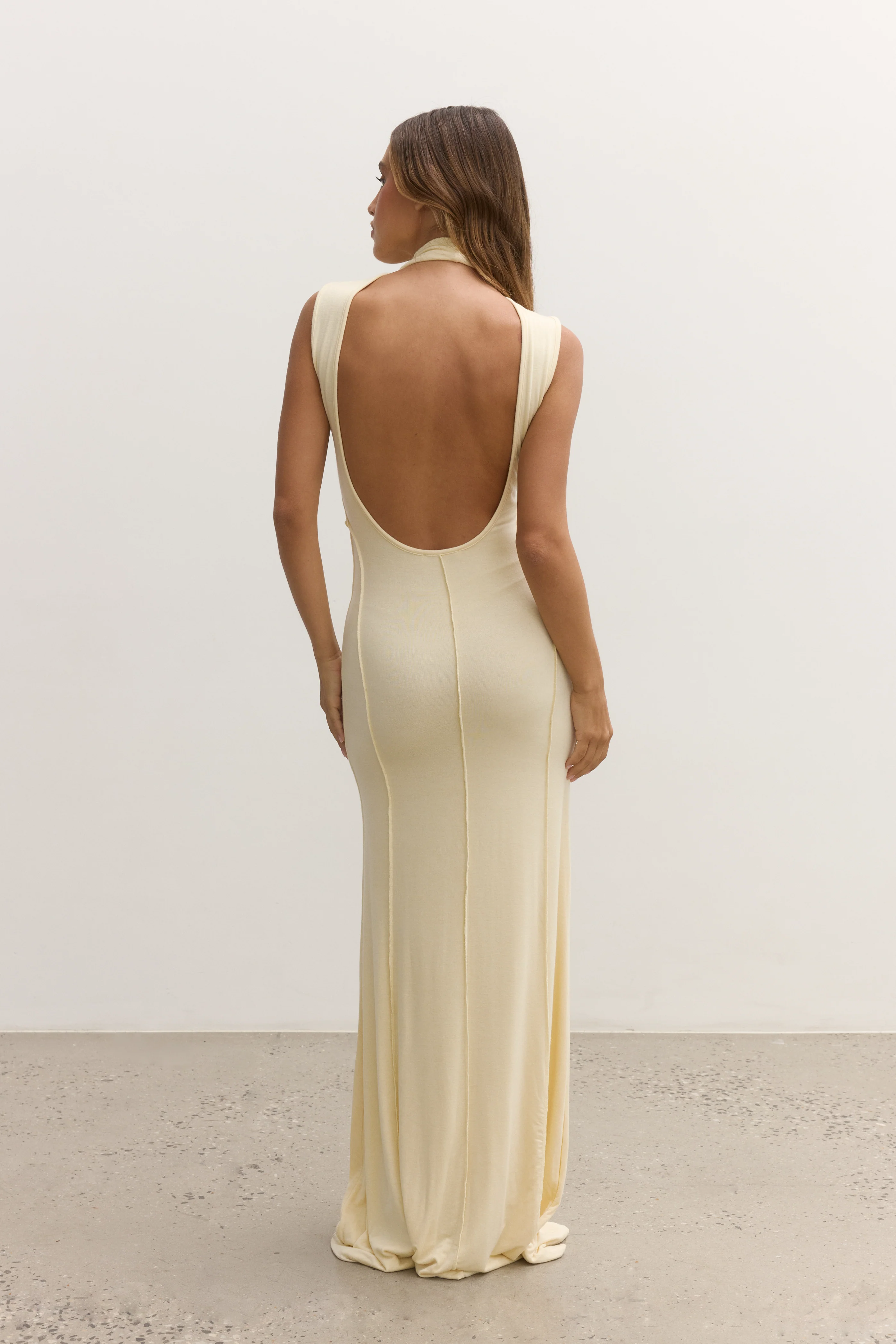 MAE MAXI DRESS - LEMON - Image 4