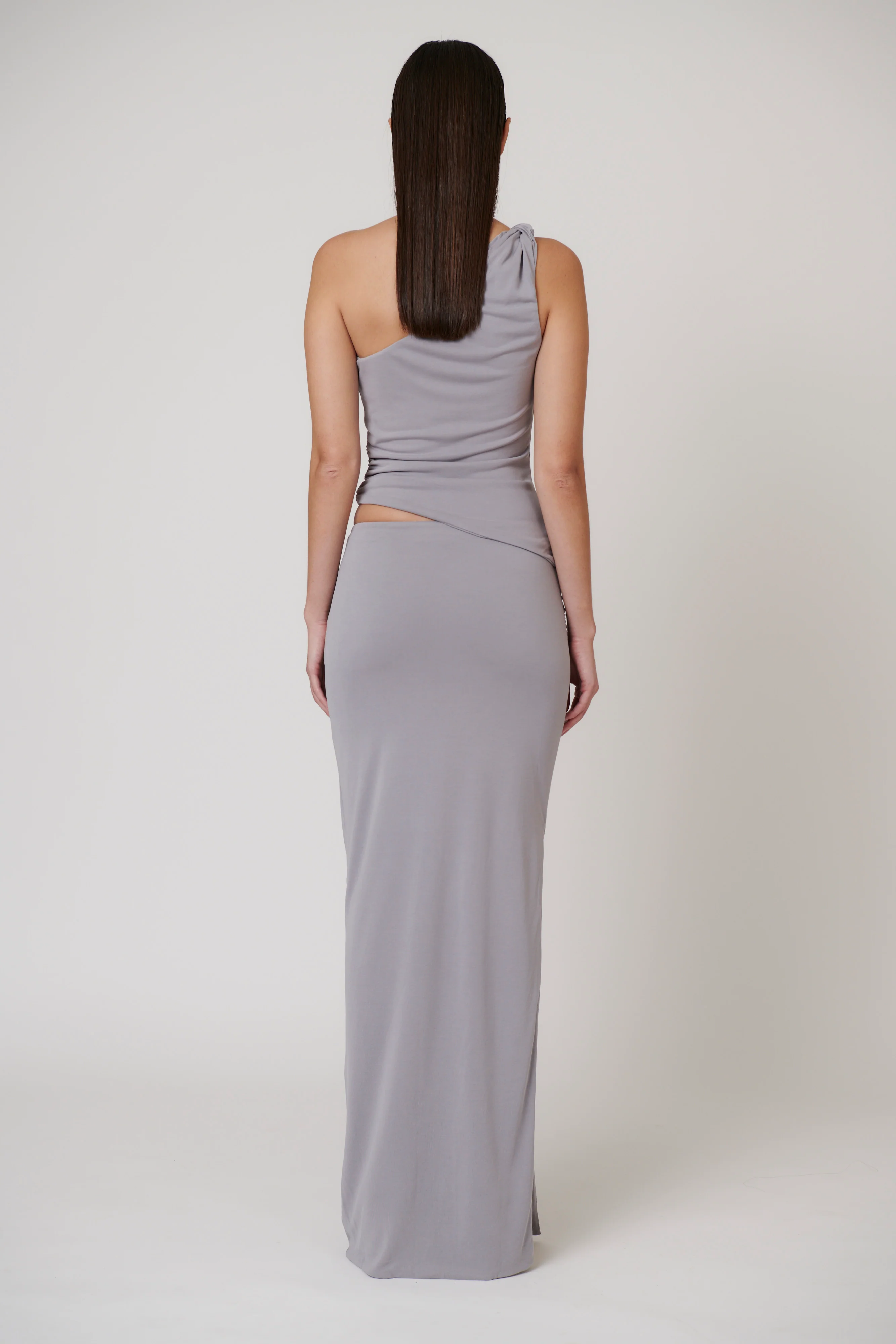 MAIA MAXI SKIRT - BLUE STEEL - Image 3