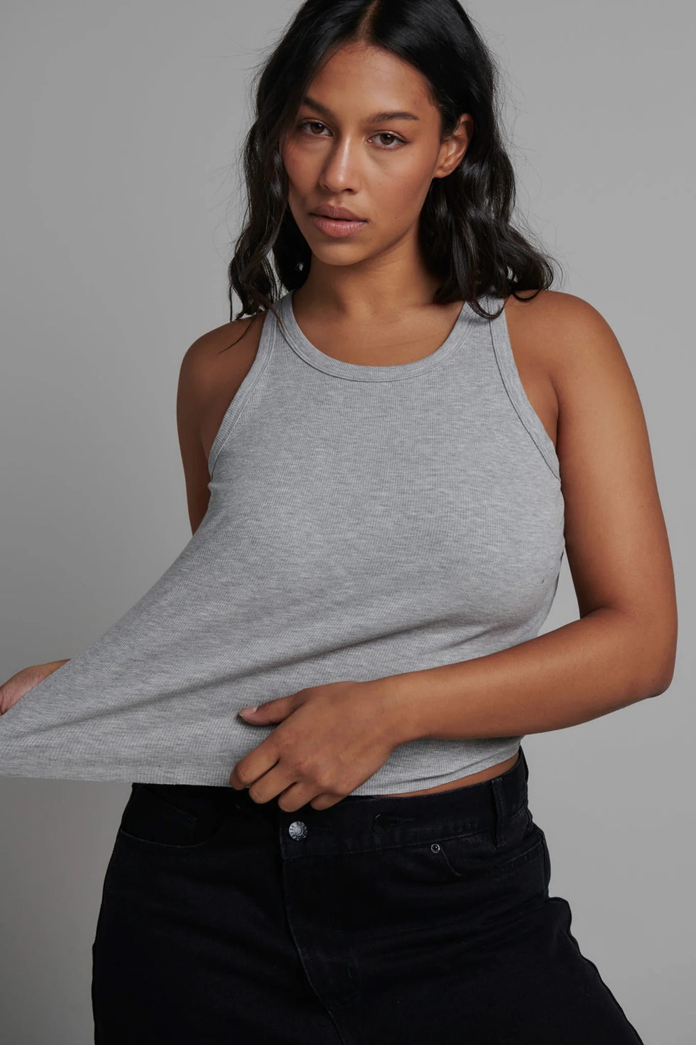 MALISSA TANK - GREY MARLE - Image 6