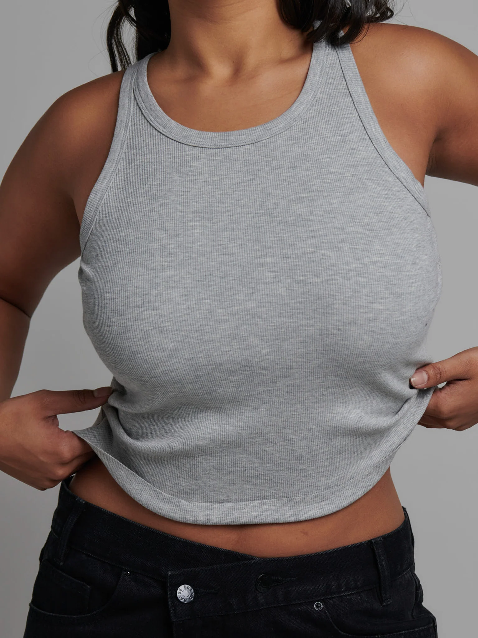 MALISSA TANK - GREY MARLE - Image 8