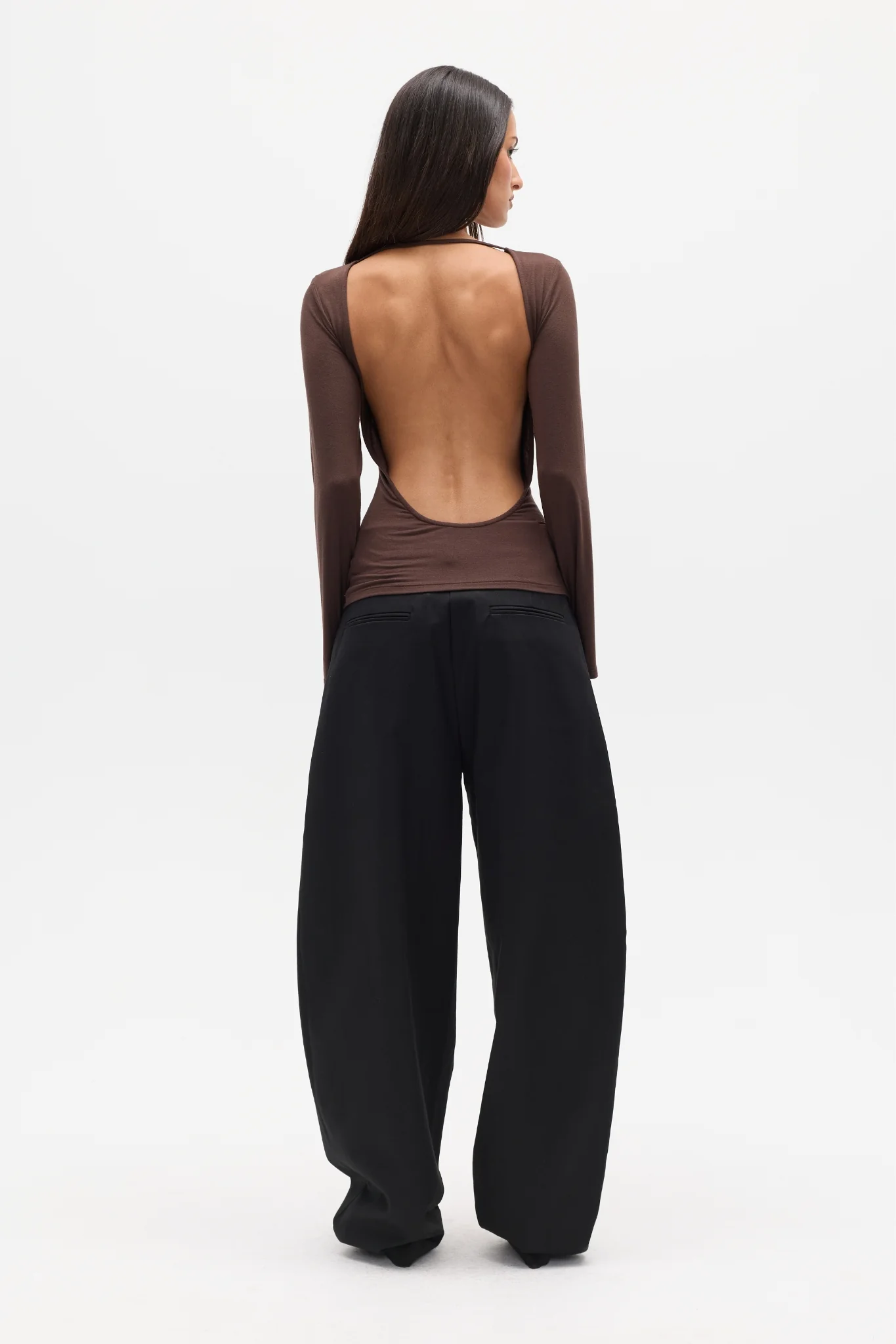 MALLORY TOP - CHOCOLATE - Image 2