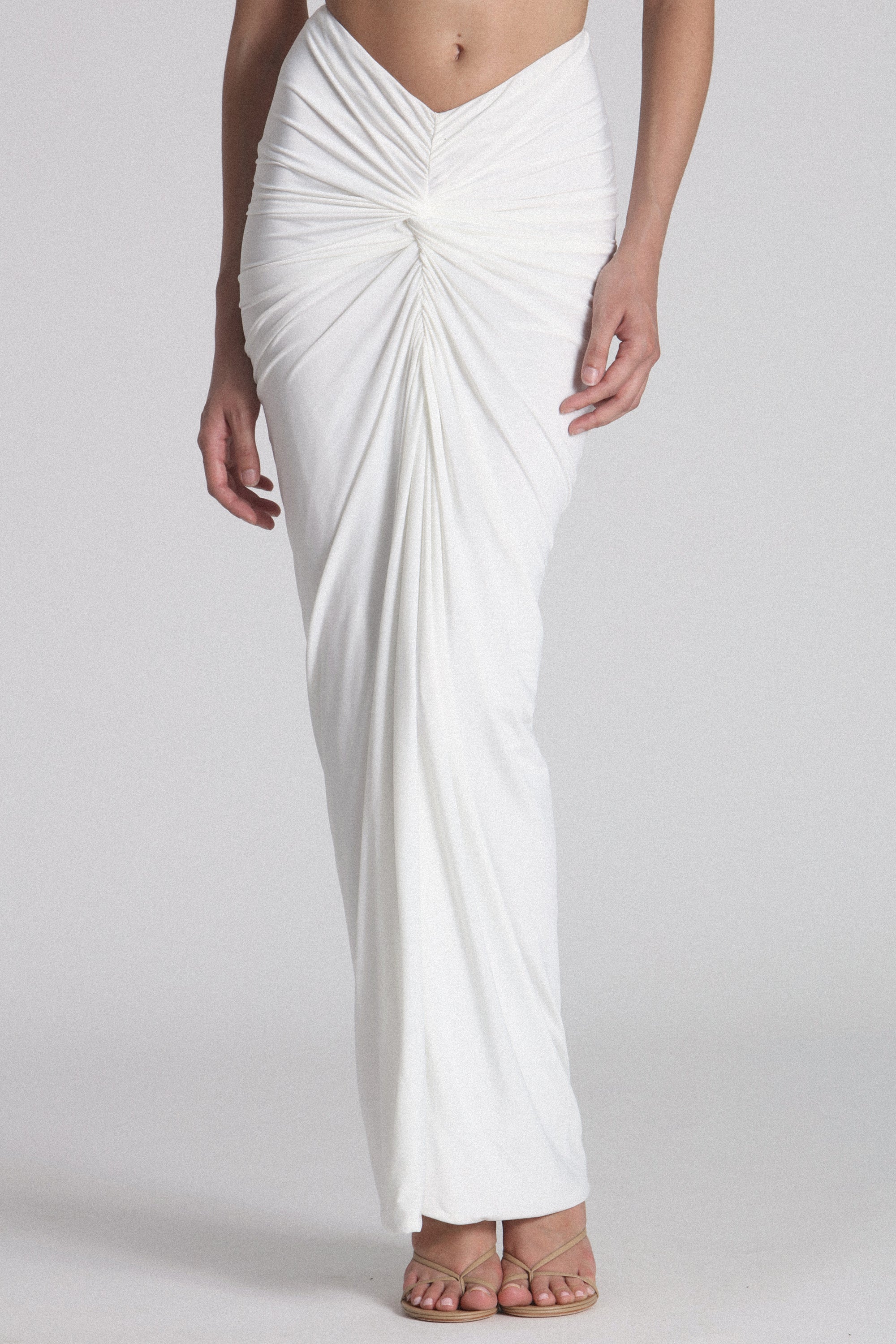 MANHATTAN MAXI SKIRT - WHITE - Image 2