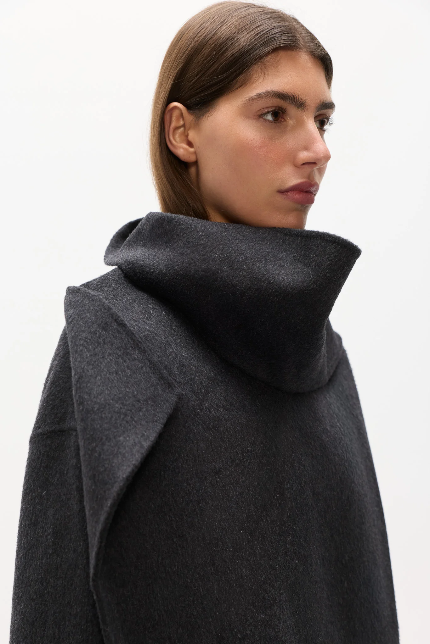 NOELLE SHORT COAT - DARK GREY - Image 3