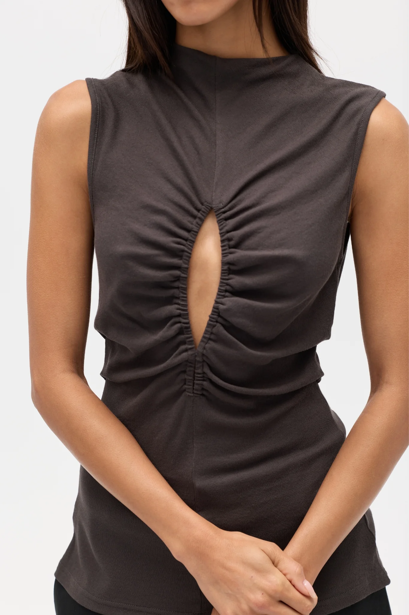 NORA TOP - CHARCOAL - Image 3